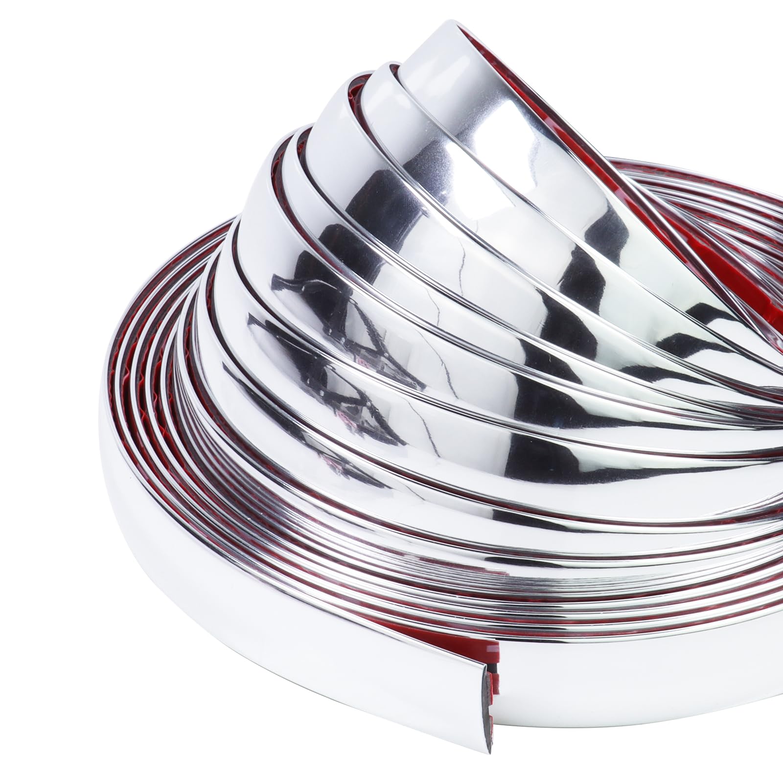 Sbwlkj 25Ft Automotive Chrome Trim Molding 1''(25Mm) Heavy Duty Car Side Moldings(Self Adhesive) Uv-Protected Scratch-Proof For