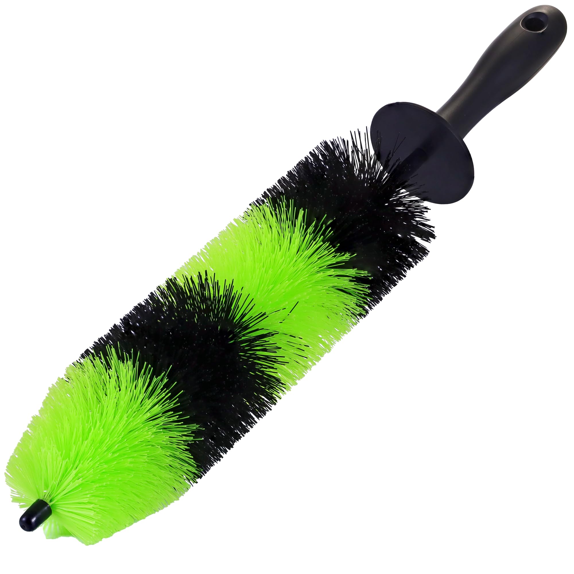 Takavu Master Wheel & Tire Brush, Easy Reach Rim Detailing Brush, Multipurpose Use For Wheels, Rims, Exhaust Tips, Motorcycles (