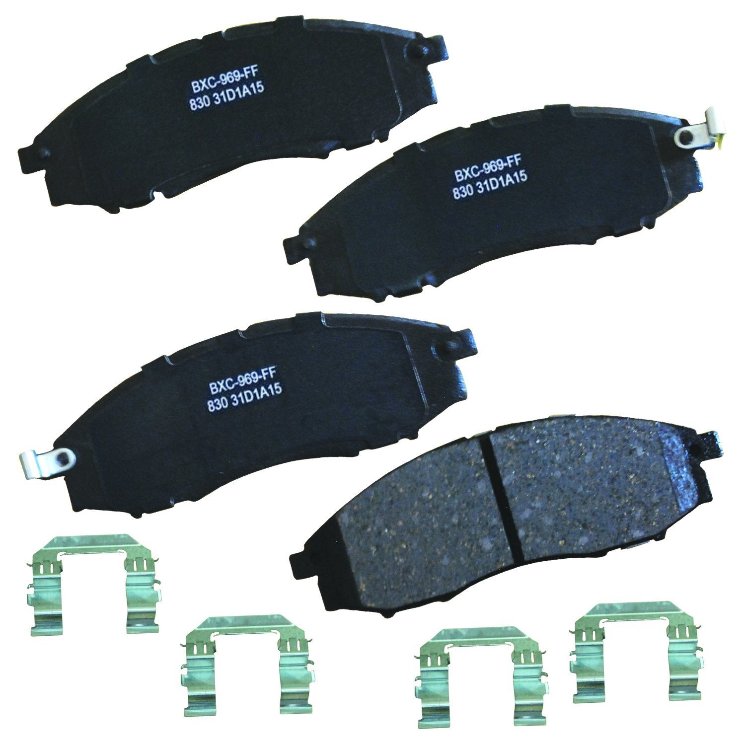 Bendix Premium Sbc830 Ceramic Front Brake Pads For Nissan Frontier 2004-2003, Xterra 2004-2000