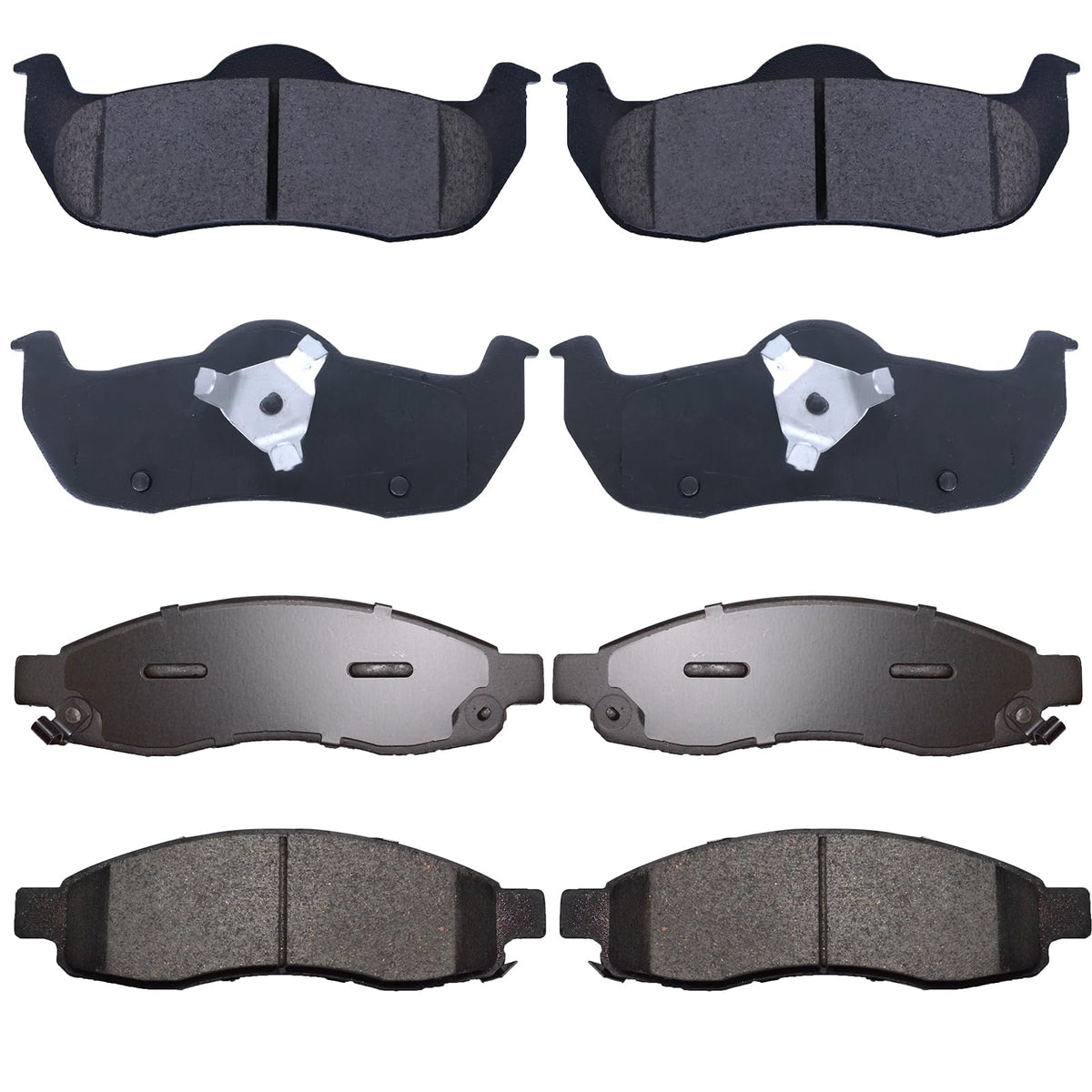 EXPPOWER Front & Rear Brake Pads for Infiniti QX56 (2004-2006), Nissan Armada (2005-2006) & Pathfinder Armada (2004), Titan (200