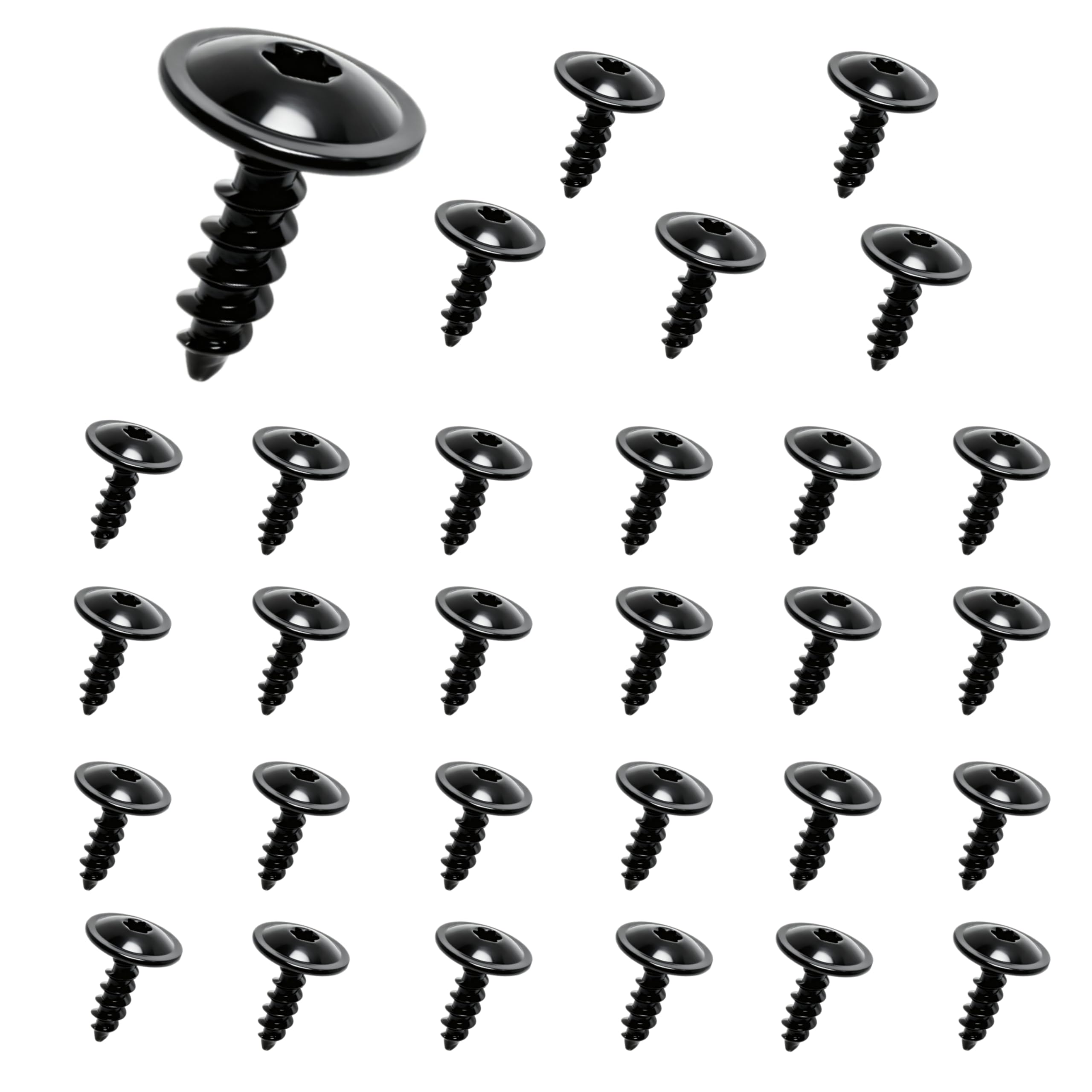 EKIONBY 30pcs T25 M5-2 Fender Liner Splash Shield Bumper Cover Self Tapping Torx Screw N90974701 Compatiable with VW Porsche