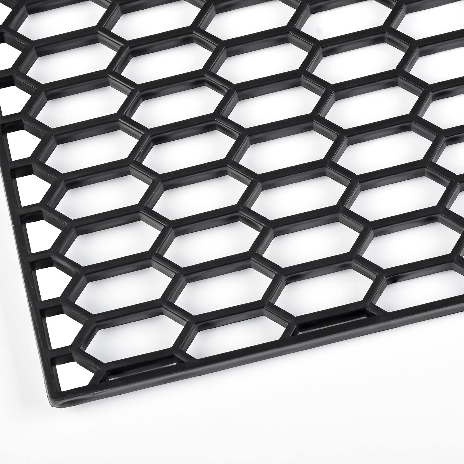 Aggauto 47'X16' Abs Plastic Universal Car Grill Mesh, Automotive Grille Insert Bumper Honeycomb Hole 11X30Mm Hex Grids Black