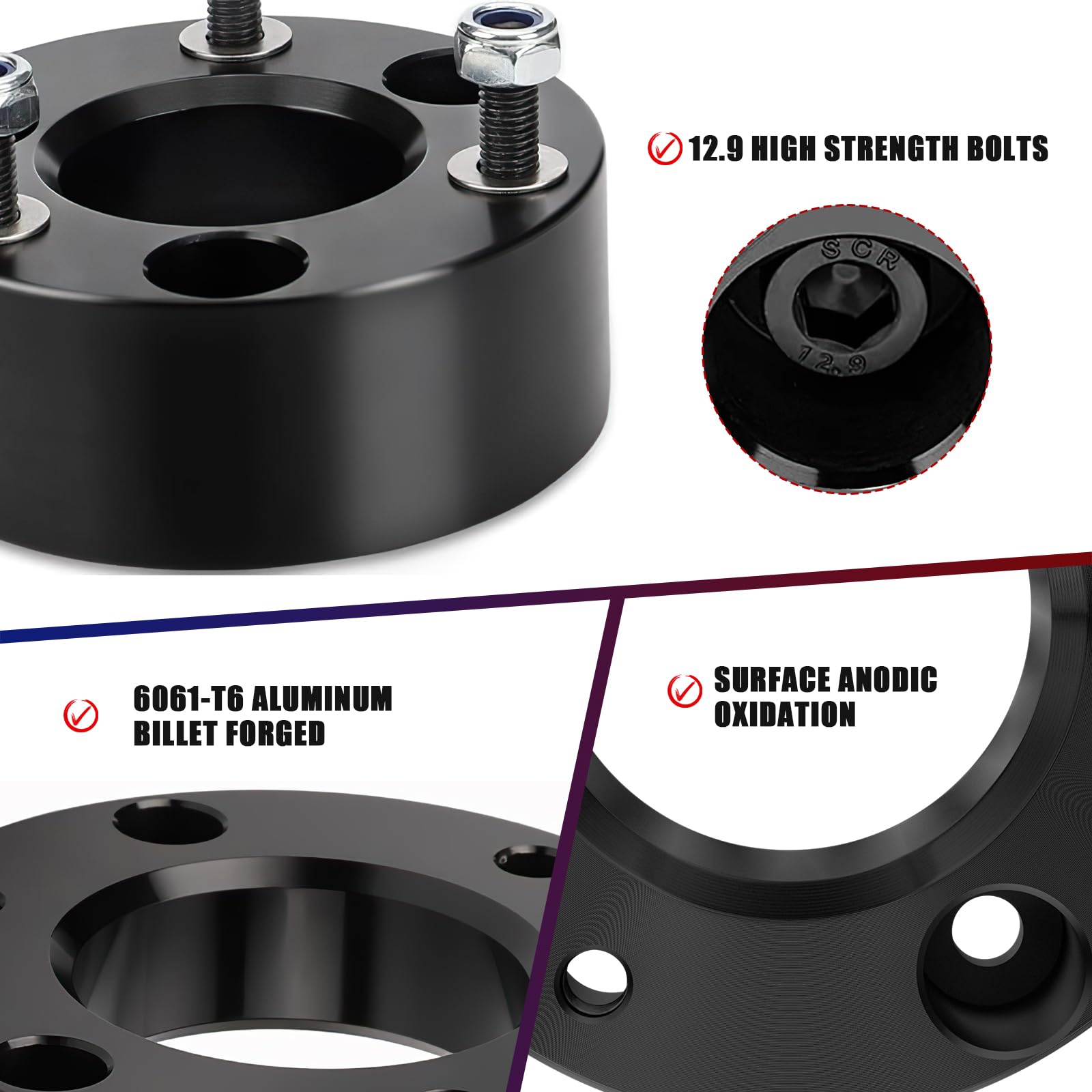 Flycle 2'' Rear Leveling Lift Blocks For F150, 2 Inch Rear Leveling Kit Compatible With 2004-2020 F150 2Wd 4Wd