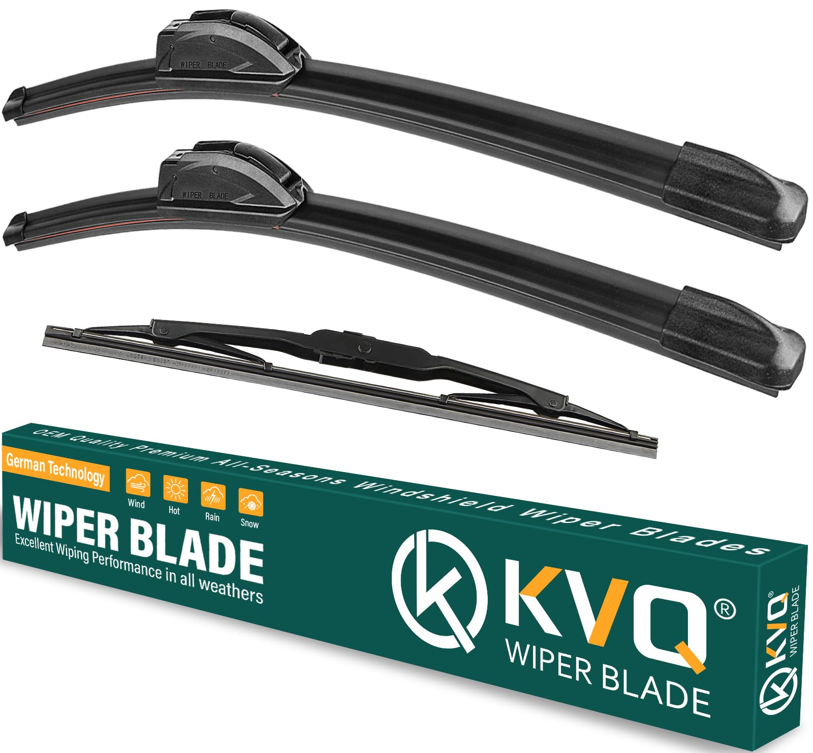 Kvq Windshield Wiper Blades Replacement For Gmc Acadia 2017 2018 2019 2020 2021 2022 2023 Original Factory Quality Front Rear Wi