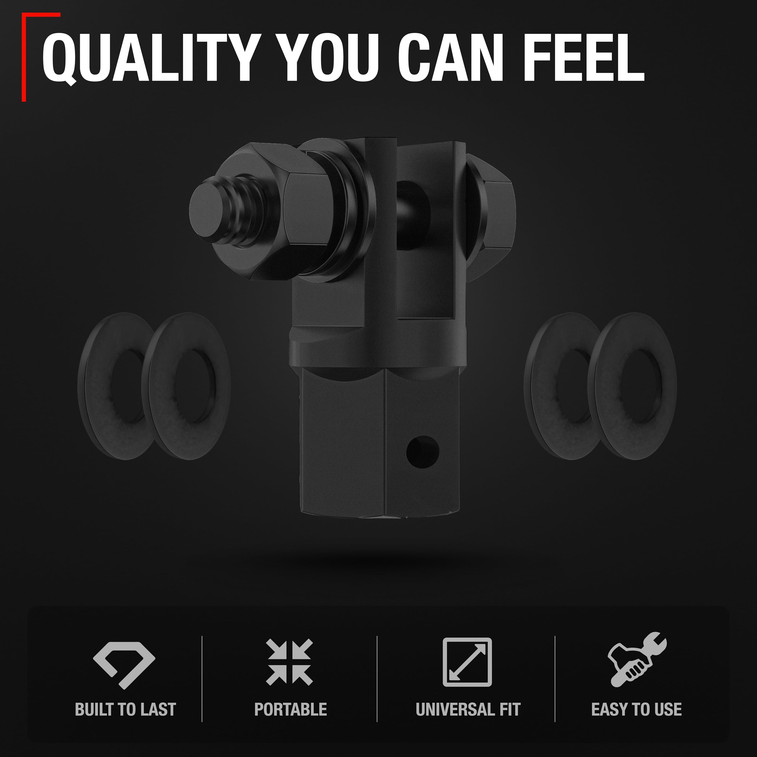 T1A 1/2'' Scissor Jack Adapter- Standard Drive Sockets, 13/16 Inch Lug Wrench Adaptor, Used for Automotive Jack, RV or Trailer L