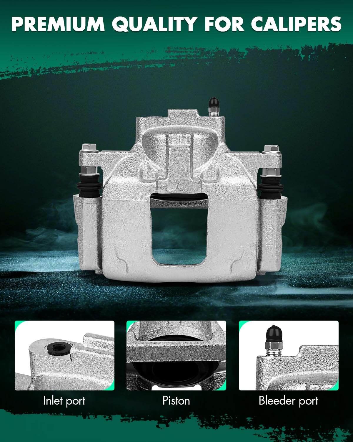 Scitoo Front Left Brake Caliper With Bracket 18B5044 Compatible For Chrysler 2008-2012 For Dodge 2007-2016 For Jeep 2007-2012 Fo