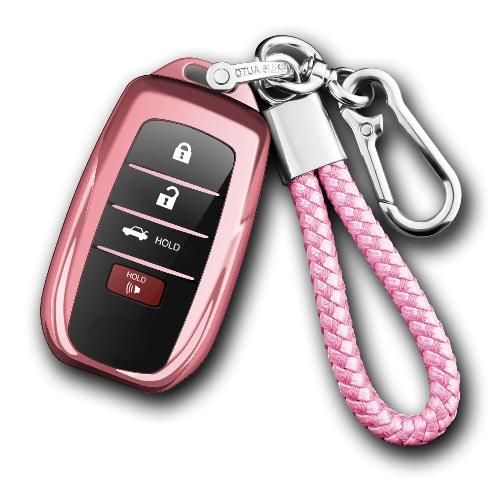 Compatible With Toyota Key Fob Cover With Keychain,Key Shell Case For 2025 Camry 2021-2025 Venza,Rav4 Prime,Sienna, 2019-2025 La