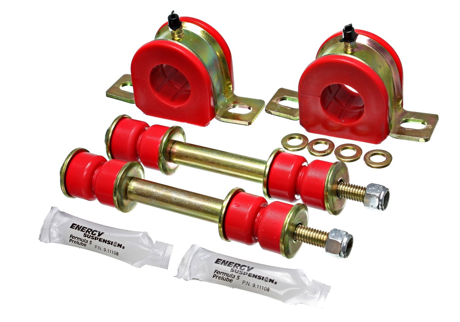 Energy Suspension 3.5178R 1-1/4 Greasable Sway Bar Set For Gm