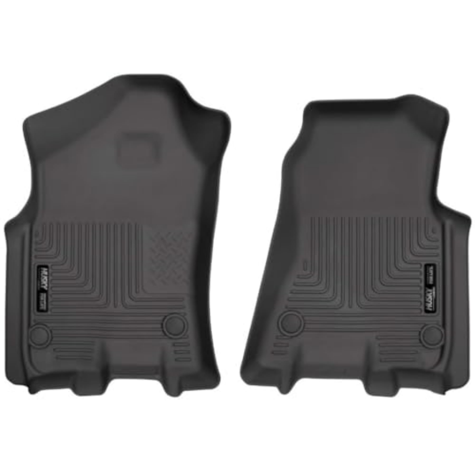 Husky Liners Weatherbeater Floor Mats | Fits 2019 - 2024 Dodge Ram 1500, Crew Cab & Quad Cab | Front Row, 2-Pc Black - 13741