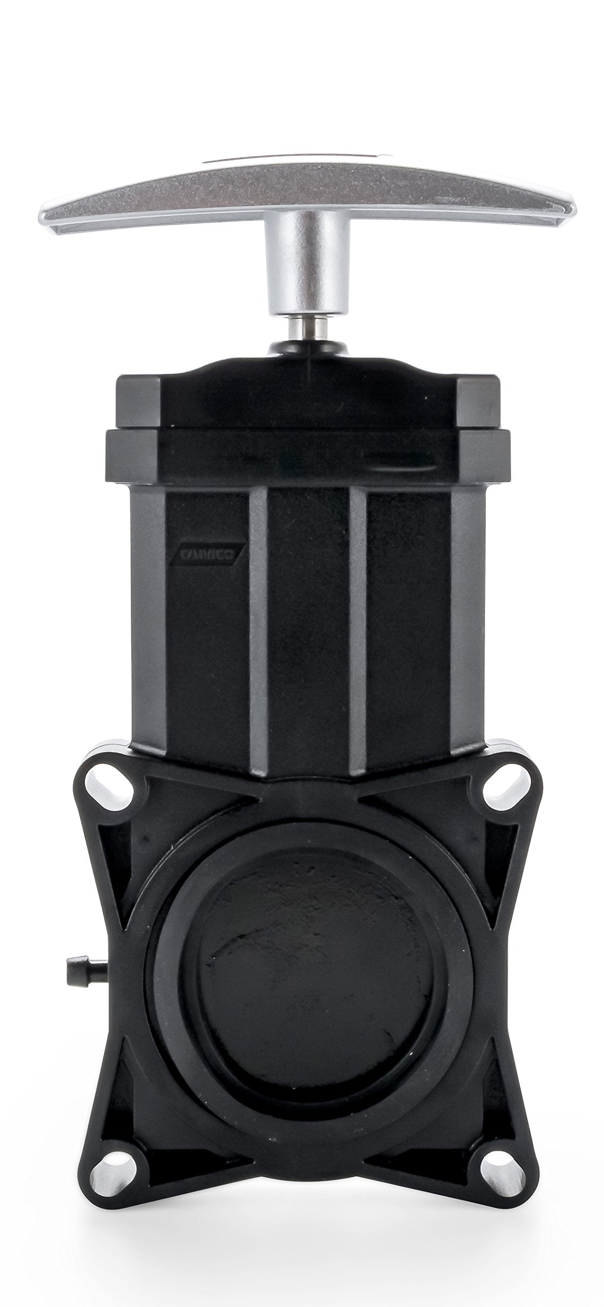 Camco 39501 Rv 1-1/2 Waste Valve With Metal Handle - Easily Replace Worn Or Damaged Waste Valves - Installation Hardware, Black