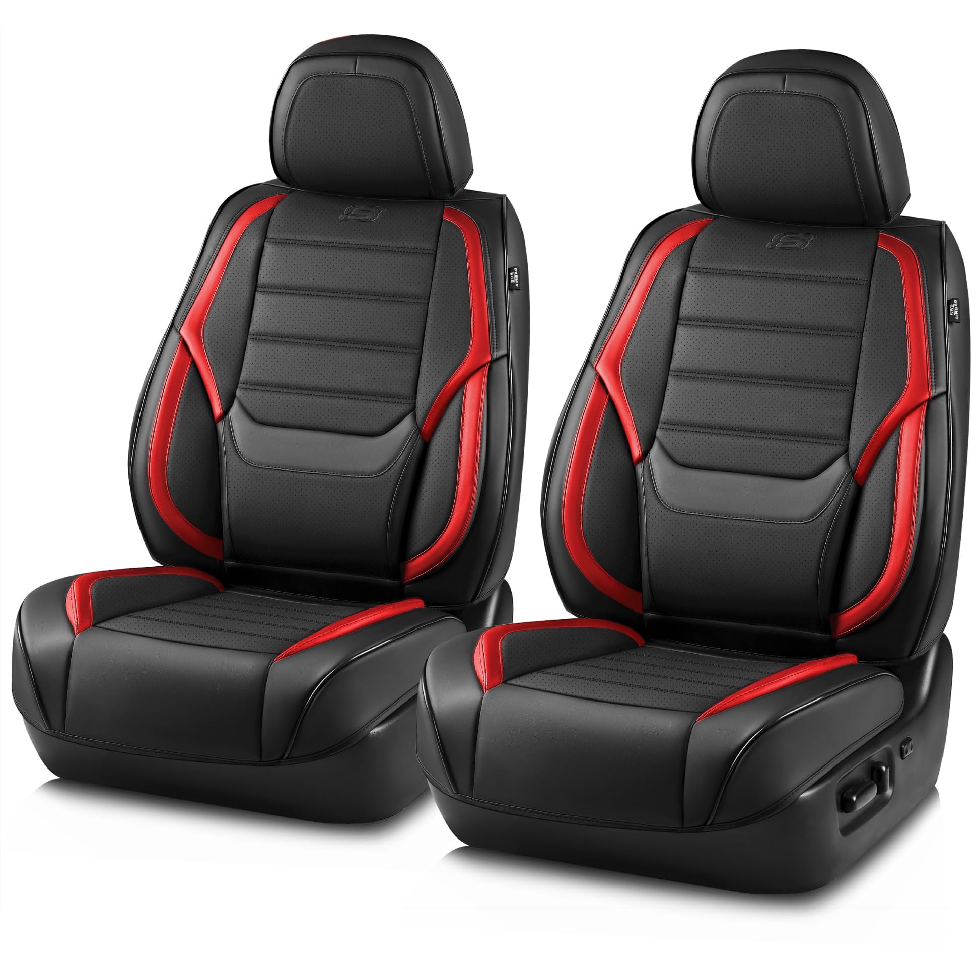 Skechers MAX Cushioning Seat Covers,Memory Foam Leather Car Seat Covers,Waterproof Car Seat Protector Front Seats,Car Seat Cushi