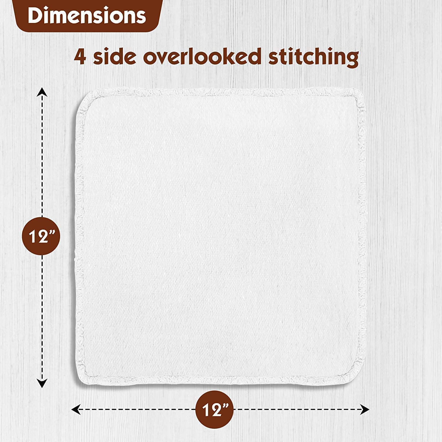 Nabob Wipers Auto Mechanic Shop Towels 500 Pack Bulk Shop Rags 100% Cotton Size 14''X14'' Commercial Grade (500 Pack, White)