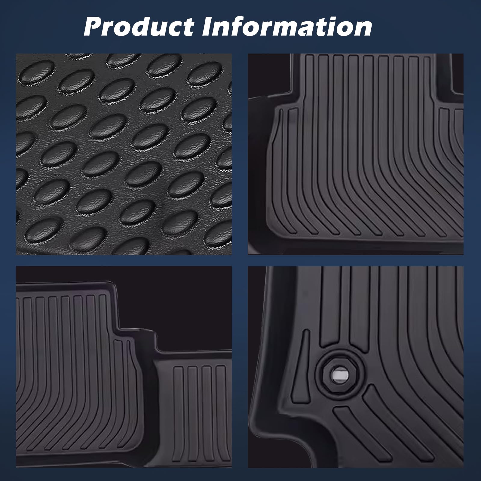 Tupliege Floor Mats for 2021-2023 Elantra N (No Fit 21-23 Hybrid) All Weather Protection Custom TPE Rubber Floor Odorless Anti-S