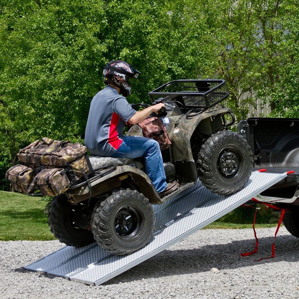 Black Widow 94'' X 54'' Solid Surface Folding Atv Pickup Truck Ramp
