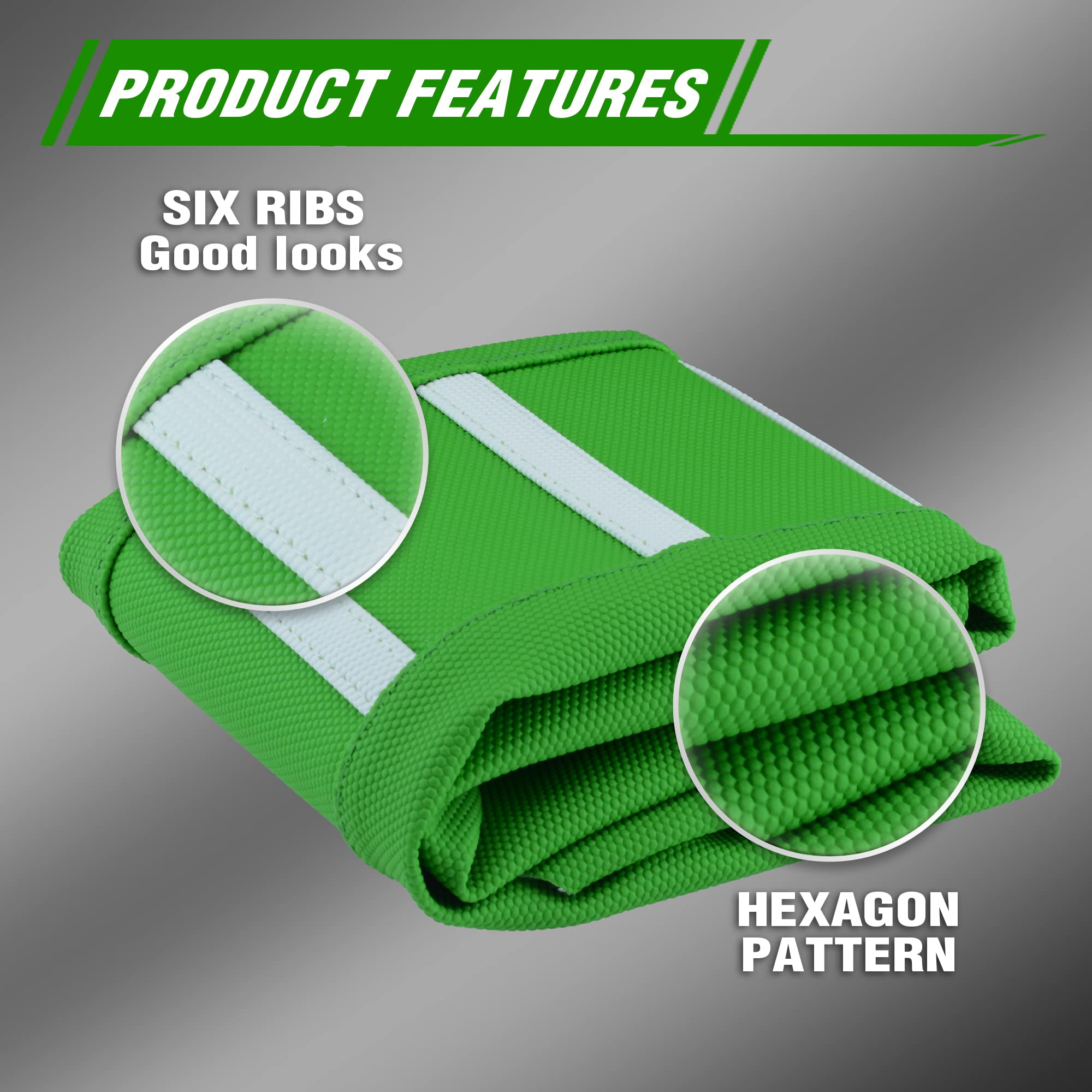 Fewfuss Dirt Bike Seat Cover - White Stripe Universial Seat Cover For Dirt Bike - Motorcycle Motorcross Enduro Seat Covers (Gree