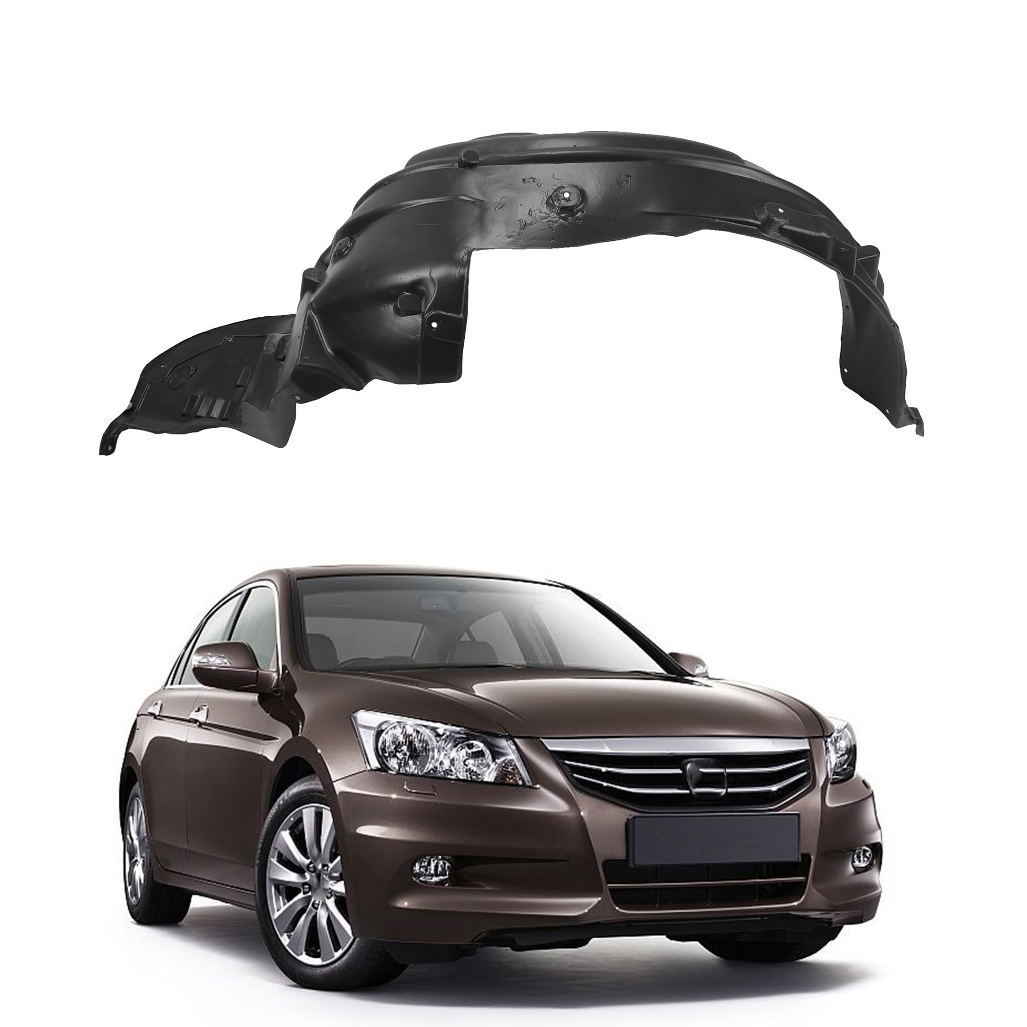 ALING Fender Liner Right Inner Front Wheel Liner Splash Shields Guard Fits for 2008-2012 Honda Accord coupe Passenger Side New L
