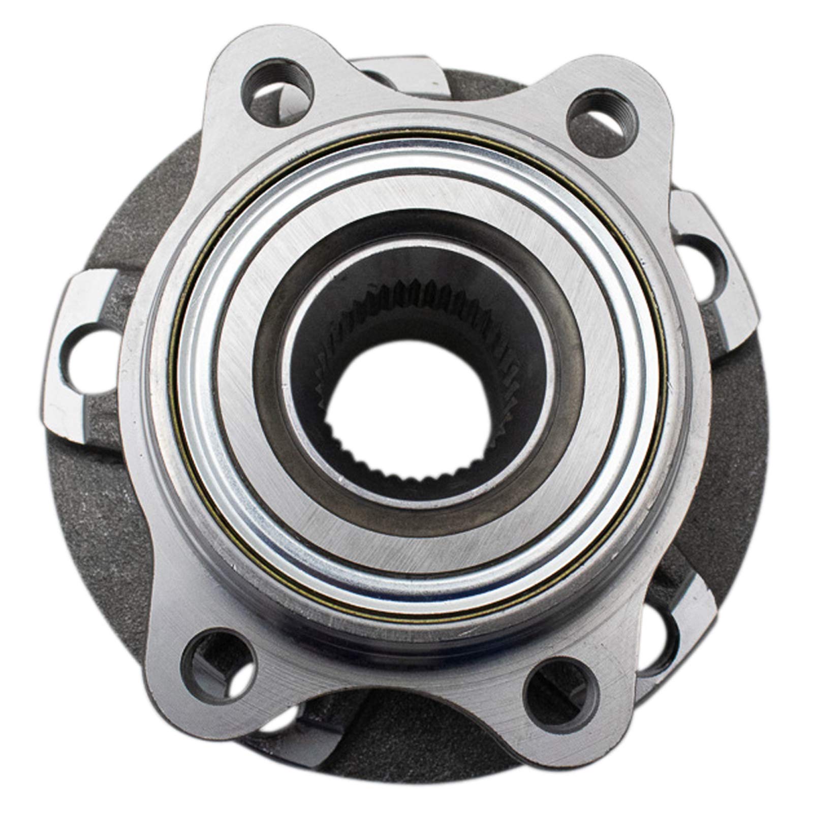 Trq Front Left Right Wheel Hub Bearing Assembly Driver Passenger Side Compatible With 2002-2008 Audi A4 A4 Quattro 2002-2004 A6