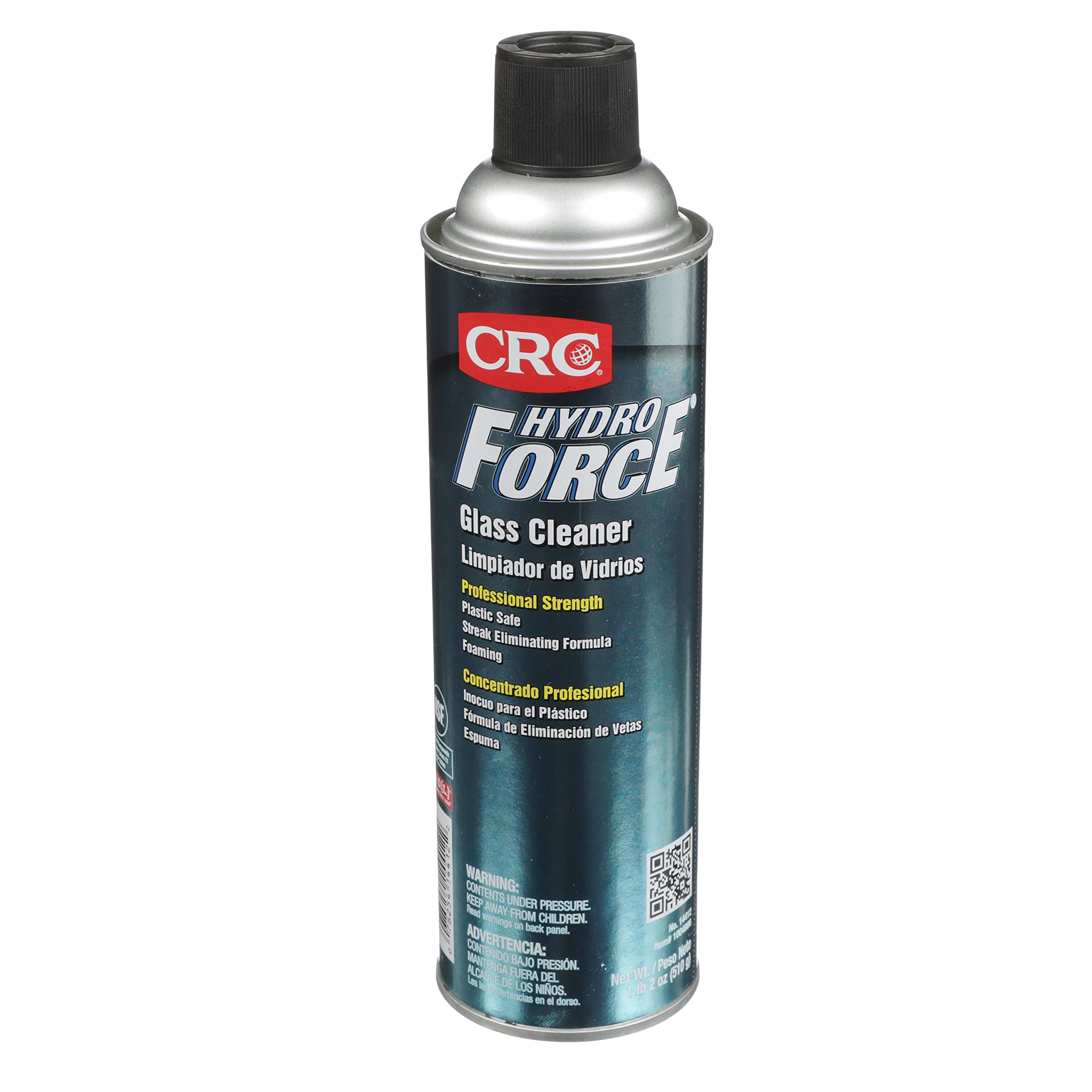 CRC HydroForce Glass Cleaner 14412 - 18 WT. OZ., Professional Strength Cleaning Solution