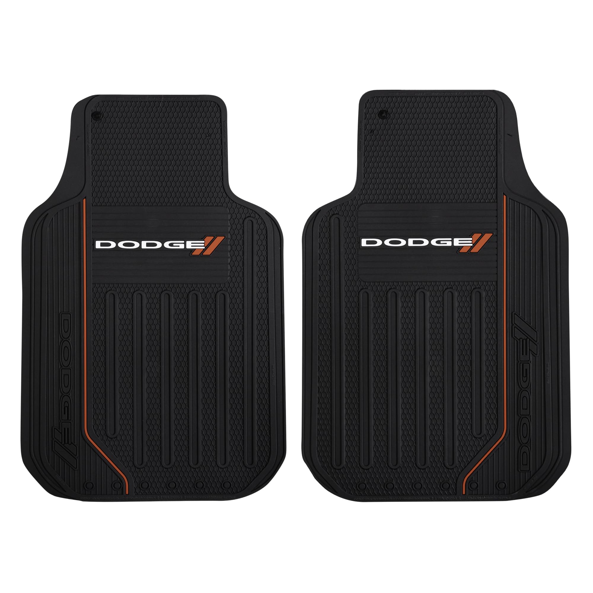 Plasticolor Elite 'Dodge' Automotive Floor Mat Set, (001468R01), Black