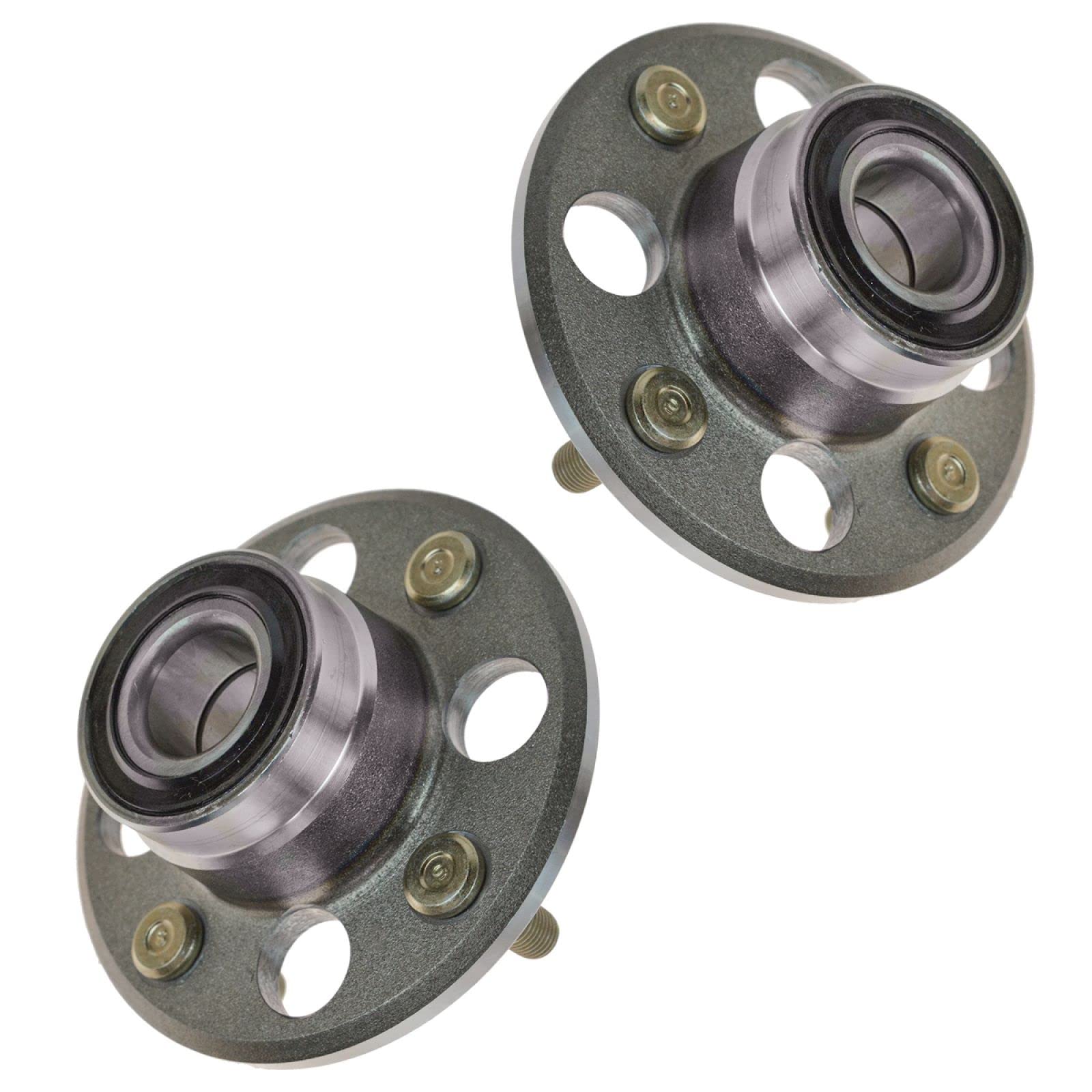 Trq Rear Wheel Hub Bearings Assembly Set Compatible With 1985-2000 Honda Civic 1993-1997 Civic Del Sol 1988-1991 Crx 1986-1987 W