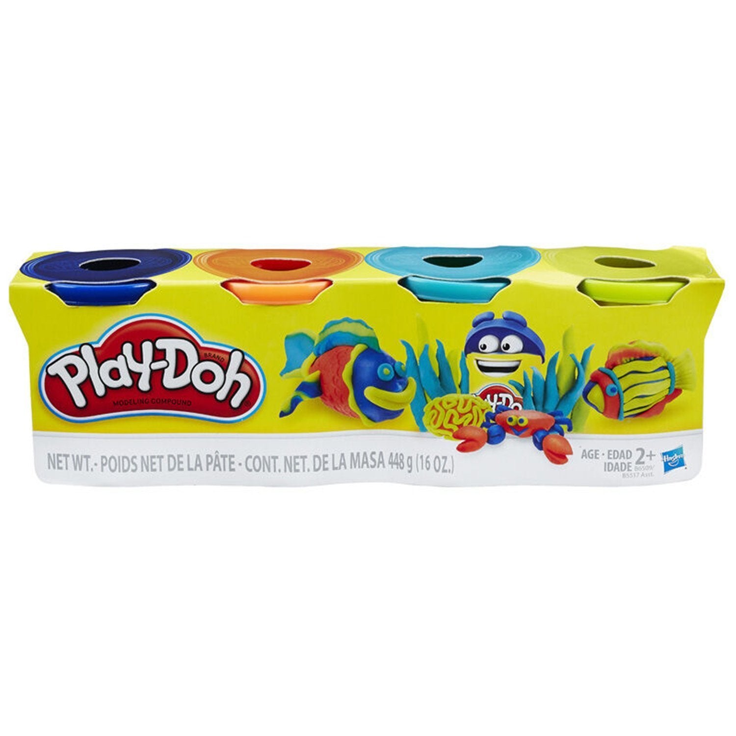 Play-Doh Hasb5517Bamz 4-Pack Of Colors Gift Set Bundle (12 Cans-48 Oz)