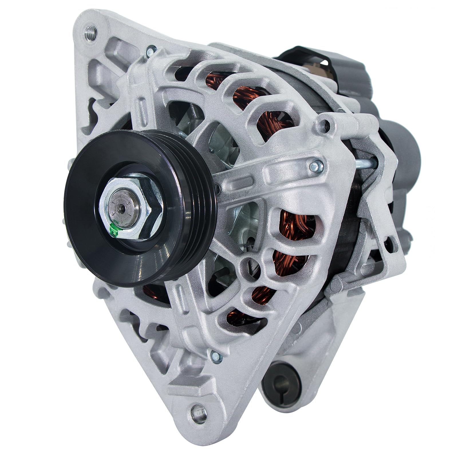 Alternator Replacement New for 2007-2012 Hyundai Elantra 2.0L, 2010 2011 Kia Soul 2.0L, 2007-2009 Spectra 2.0L L4, 2655635, 6001