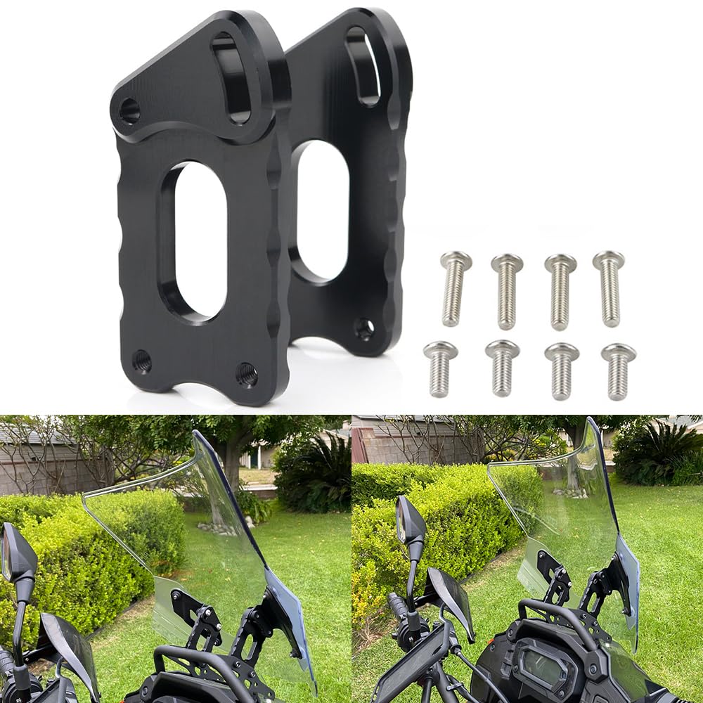 Xitomer Adjuster Windshield Risers Fit for KLR 650 KLR650 2022-2023 Motorcycle Accessories Windshield Bracket Adjuster Windscree
