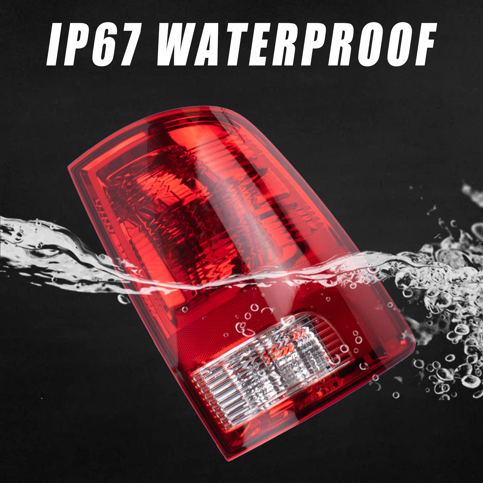 Boine Right Side Tail Light Compatible With 2009-2018 Dodge Ram 1500 2500 3500 - Bulb Included (Right Passenger Side)