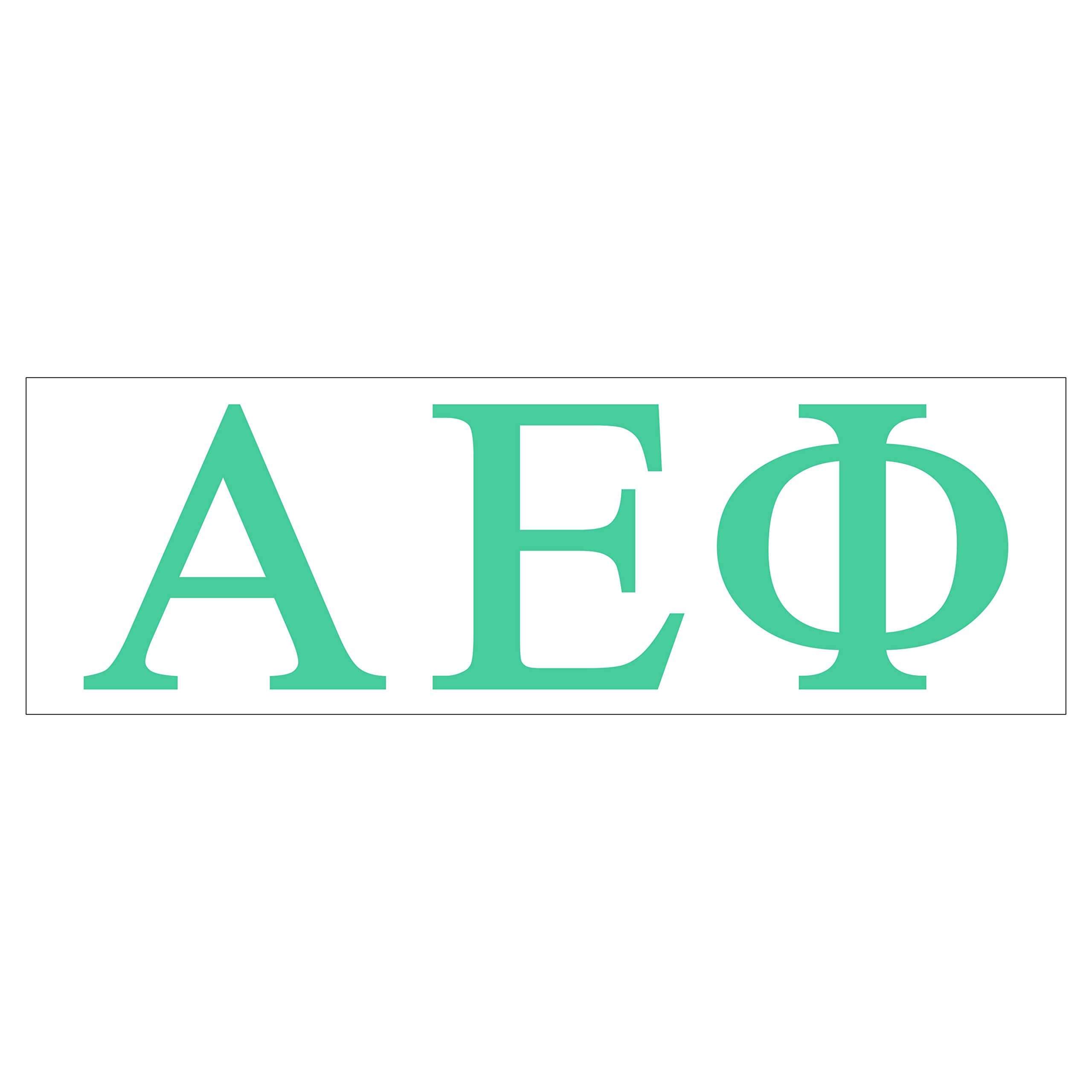 Pro-Graphx Alpha Epsilon Phi Greek Sorority Sticker Decal, 2.5 Inches Tall, Mint
