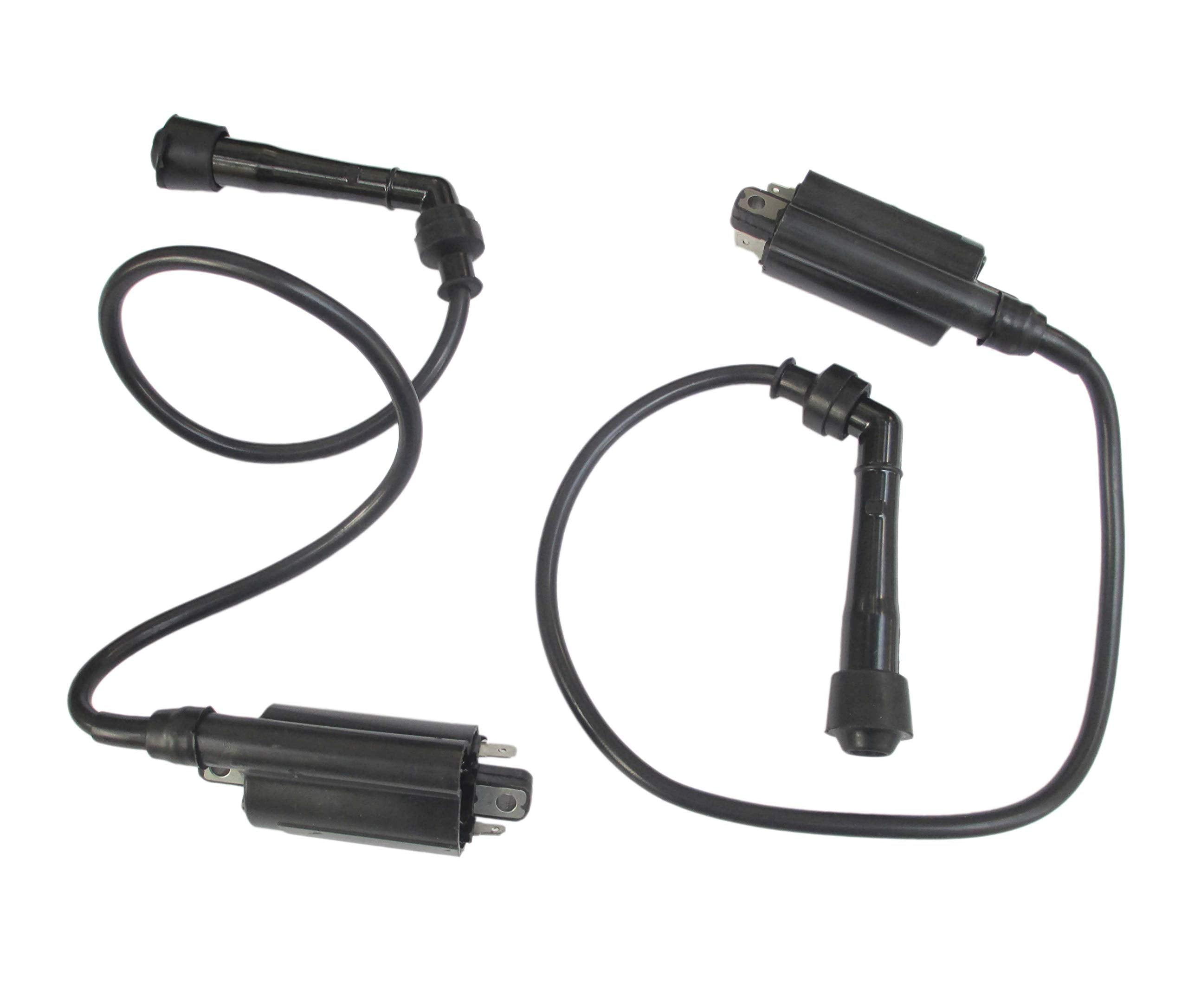 Set Of 2 Ignition Coils Fits Kawasaki Ex500 Ninja 500 500R 1987-2009