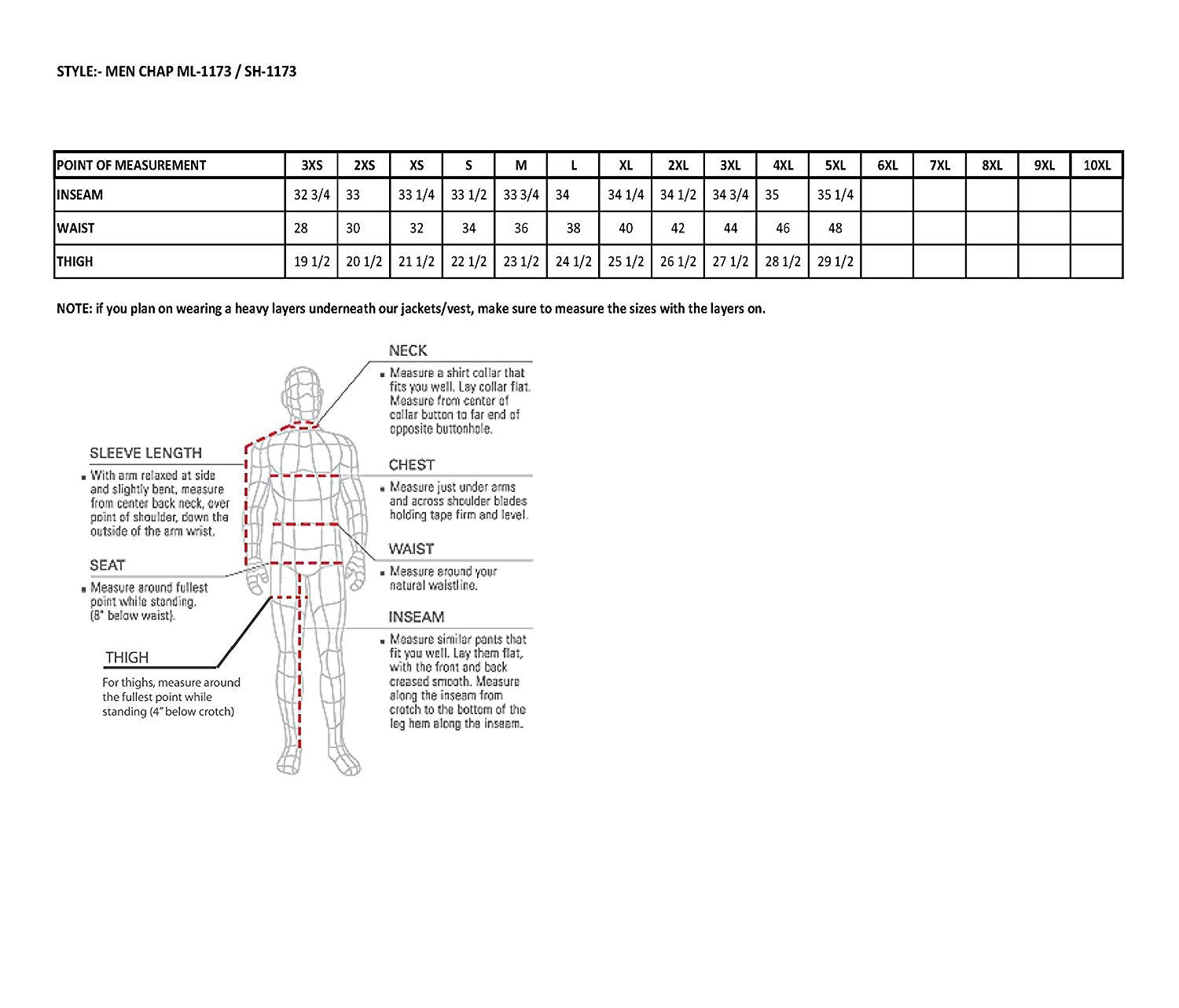 Milwaukee Leather Ladies Biker Chaps with LACES ON THE BACK … (X-Large)