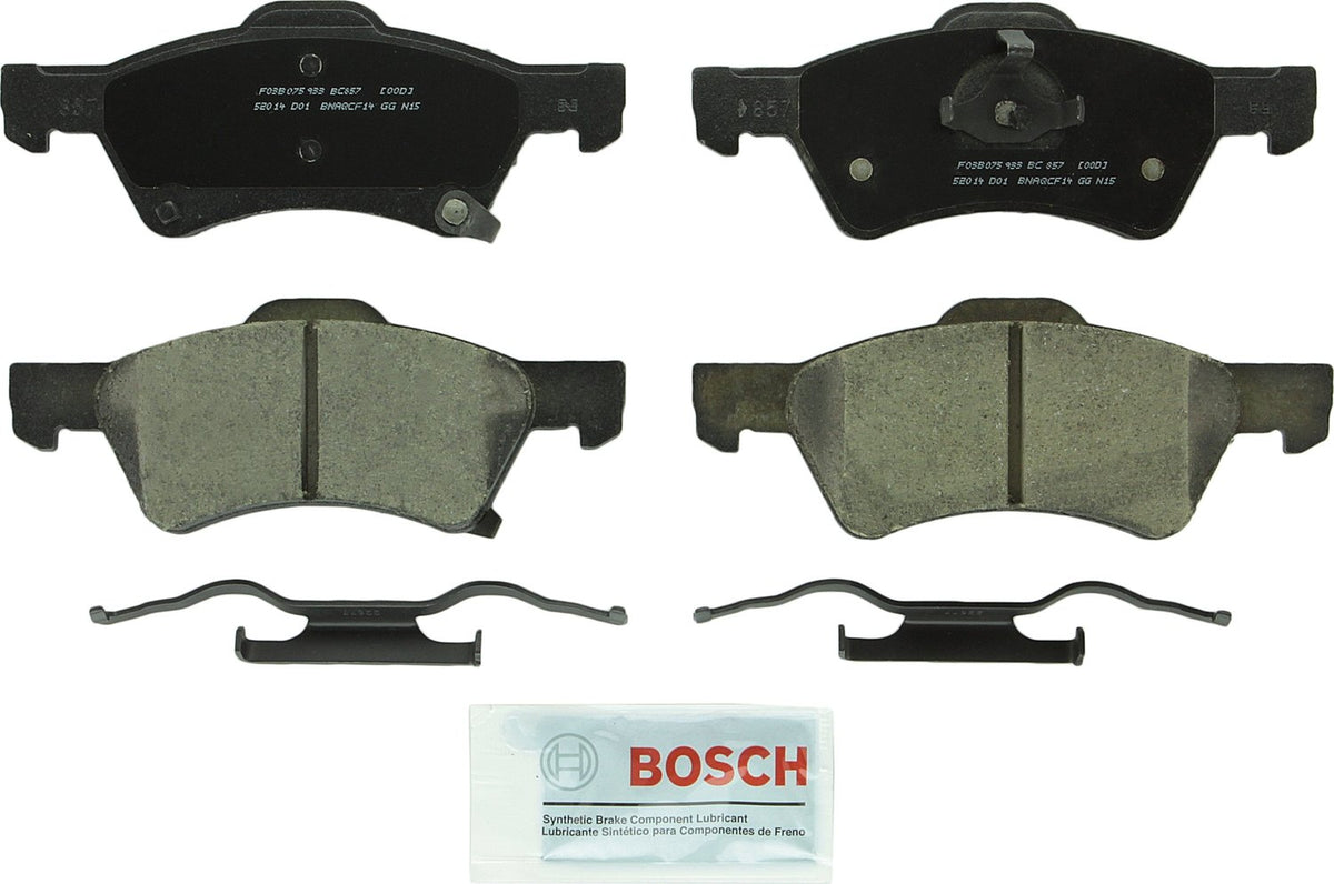 BOSCH BC857 QuietCast Premium Ceramic Disc Brake Pad Set - Compatible with Select Chrysler Town & Country, Voyager; Dodge Carava