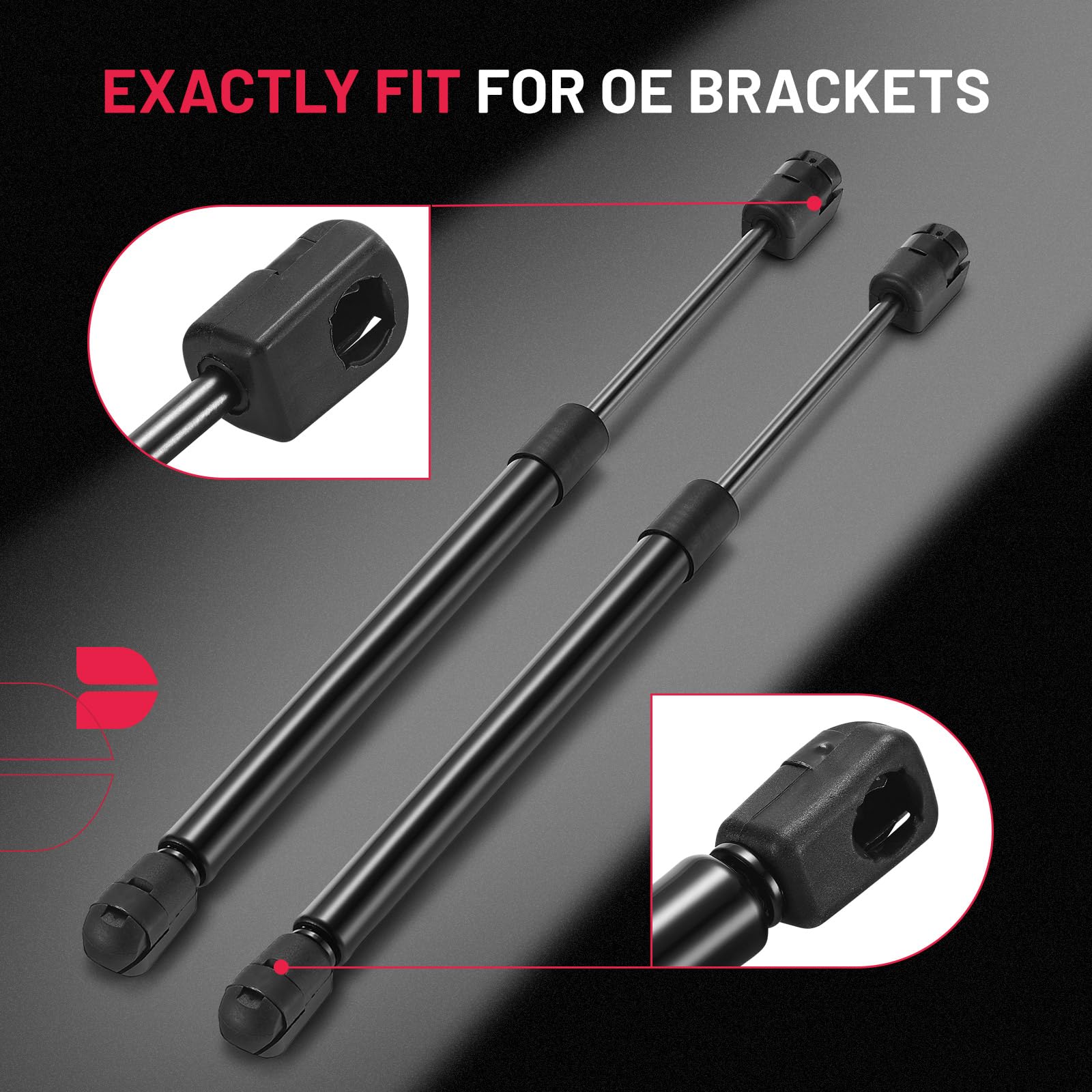 Bdfhyk C16-10788 12 Inch 35Lbs/(156N) Gas Struts Shocks For Are Leer Camper Shell Topper Rear Window, Truck Bed Cover, Cabinet L