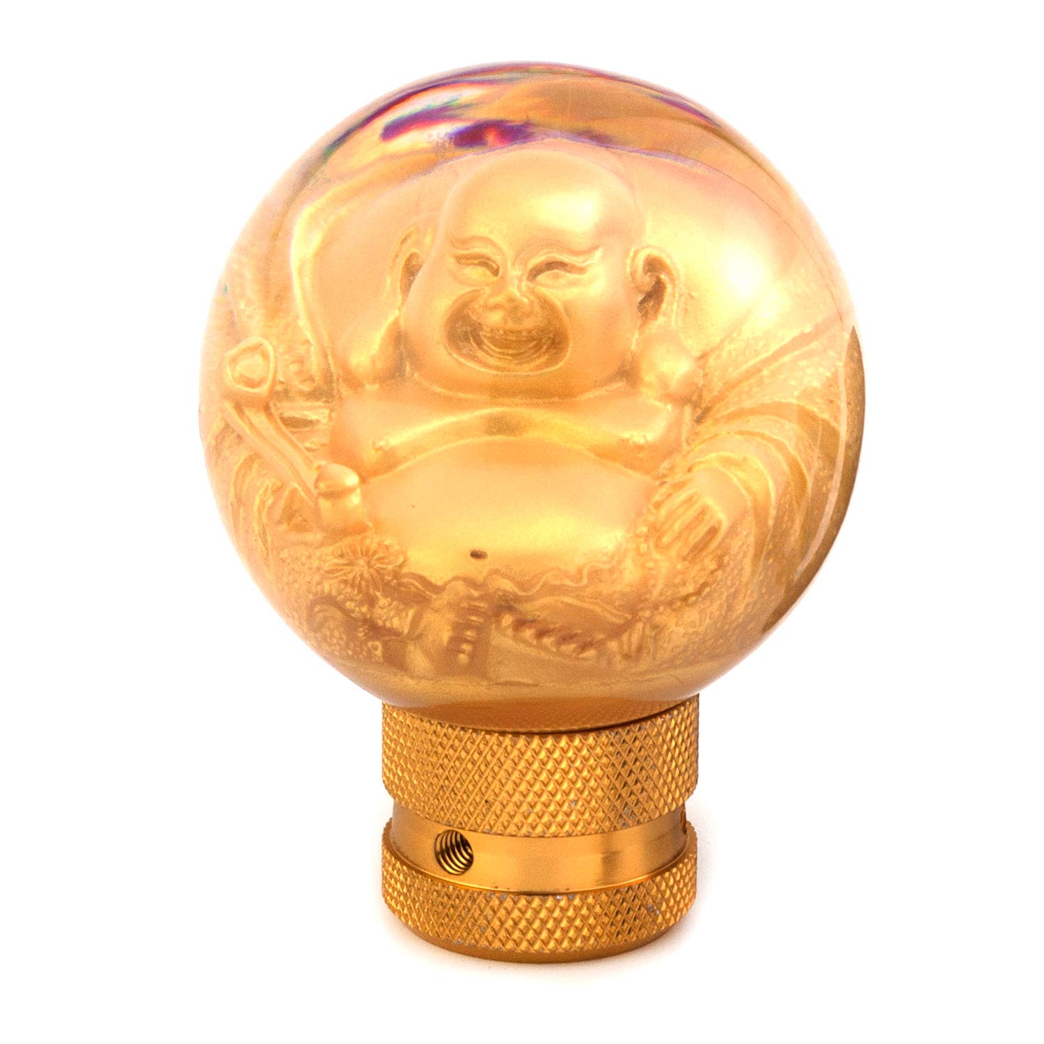 Thruifo Gear Shifter Knob, Lucky Style MT Car Stick Shift Handle Fit Most Automatic Manual Transmissions, Gold