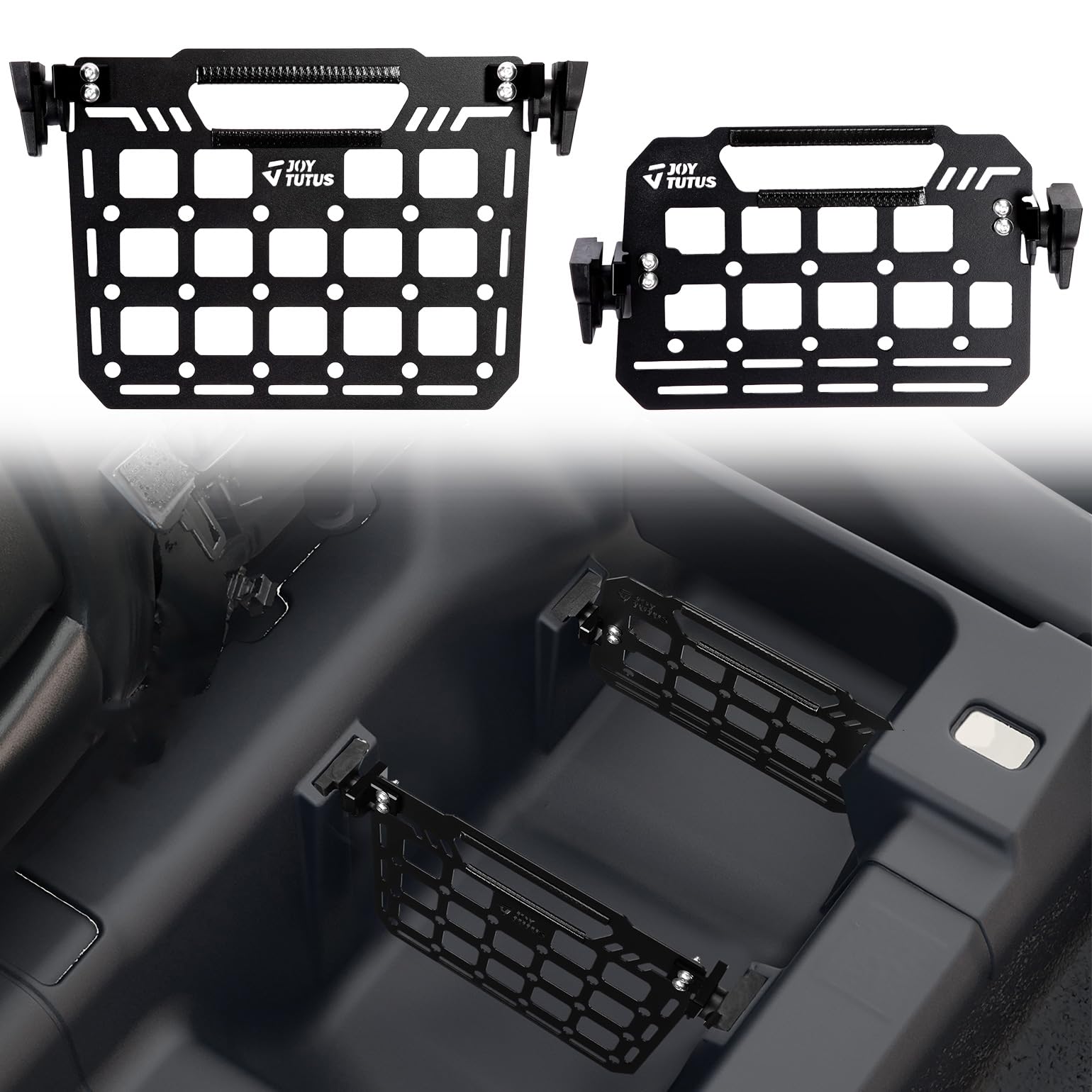 JOYTUTUS Rear Under Seat Dividers Compatible with Ford Maverick 2024 2023 2022, FITS under seat organizer with Molle Panel Maver