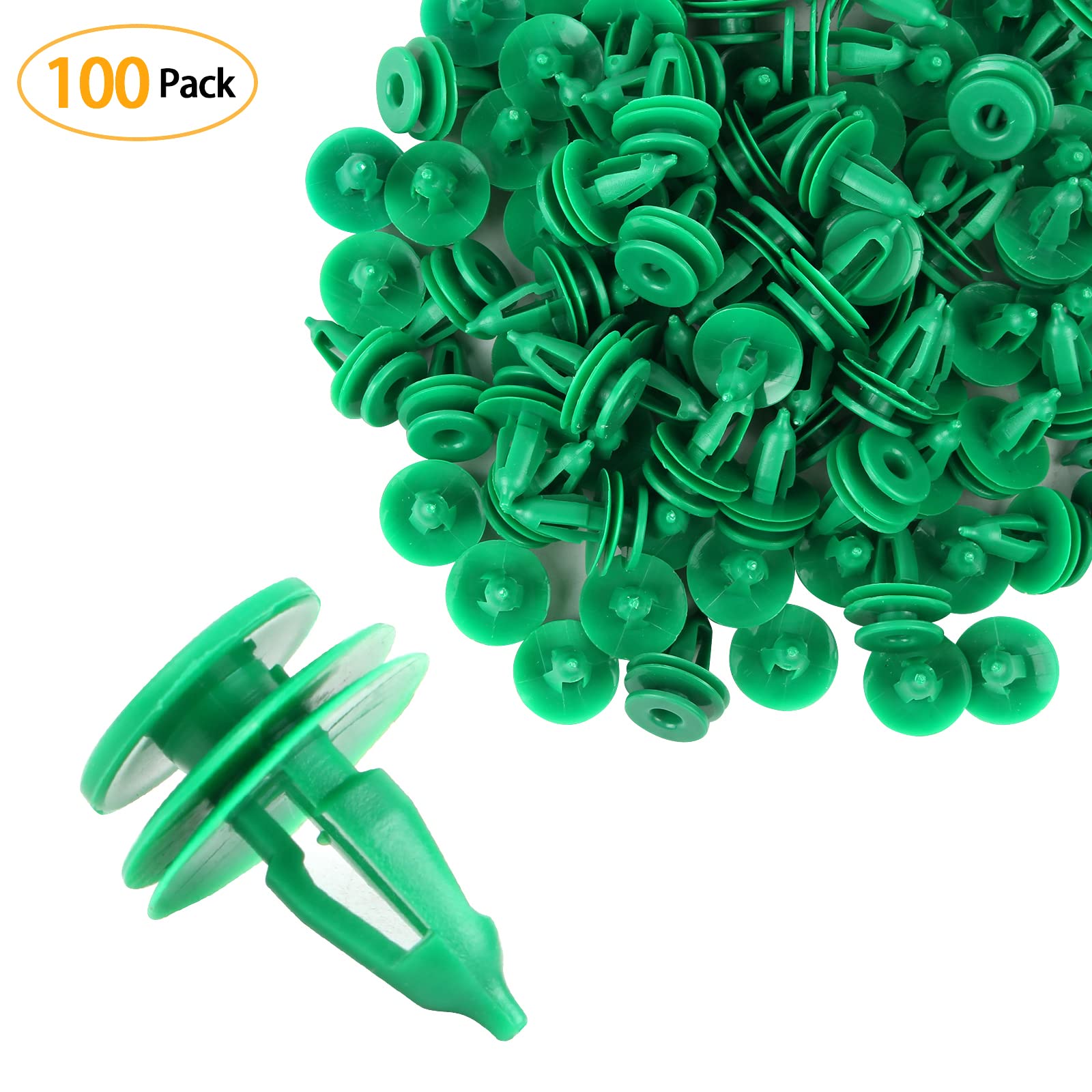 Autokay 100Pcs Door Panel Clip Trim Fastener Fits For Jeep Grand Cherokee 1993-2005 Cherokee 1993-2001, For Chrysler Cirrus 1995-2000, For Dodge Stratus 1995-2002 Re# 6503204 A18862