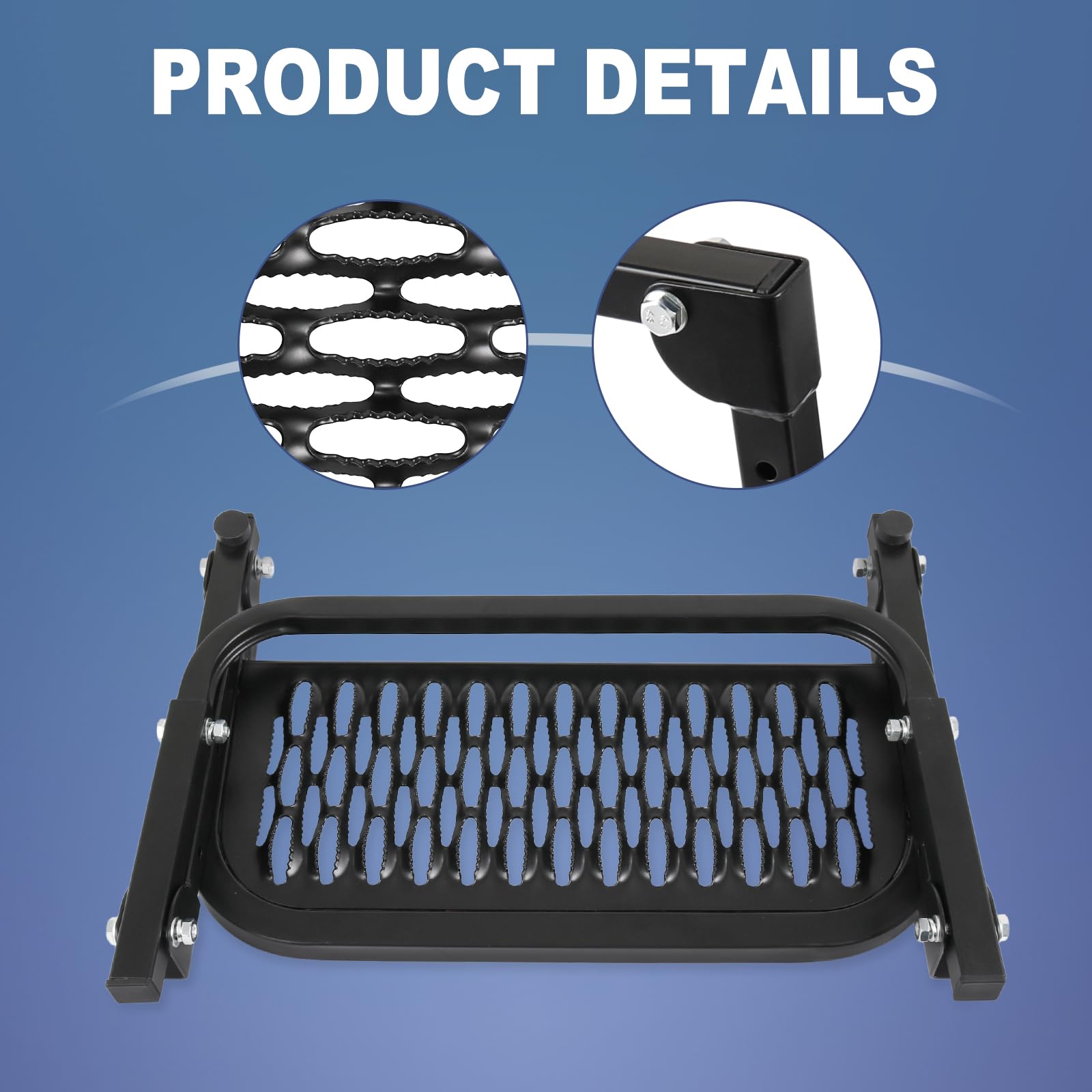 Dicmic Folding Heavy Duty Tire Step For Truck, Suv And Rv Adjustable Tire Mounted Step Fit Most Tire From 10.2    To 14.4   , Ra