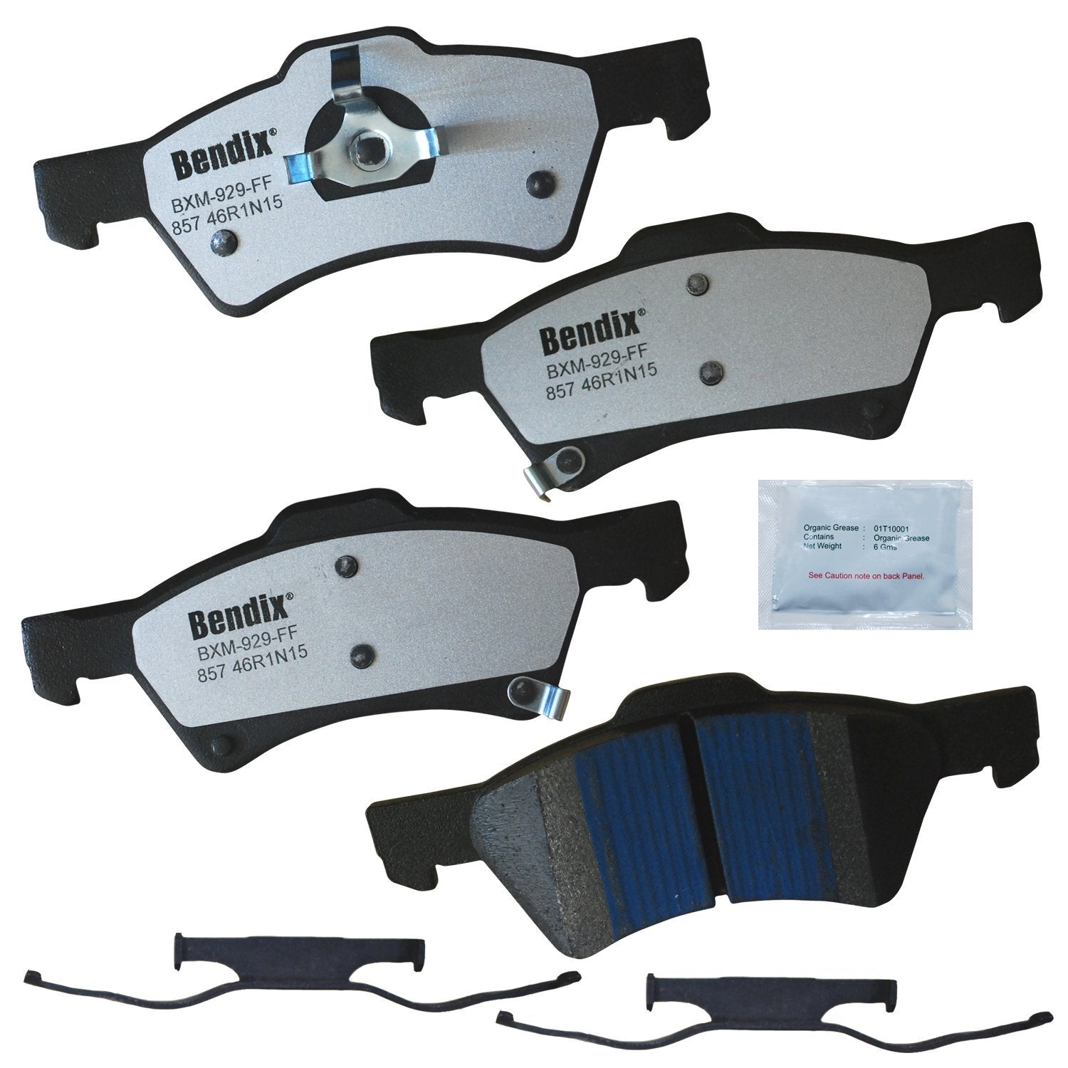 Bendix Fleet Metlok Mkd857Fm Semi-Metallic Front Brake Pads For Chrysler Town & Country 2007-2001, Voyager 2003, Voyager 2008-20