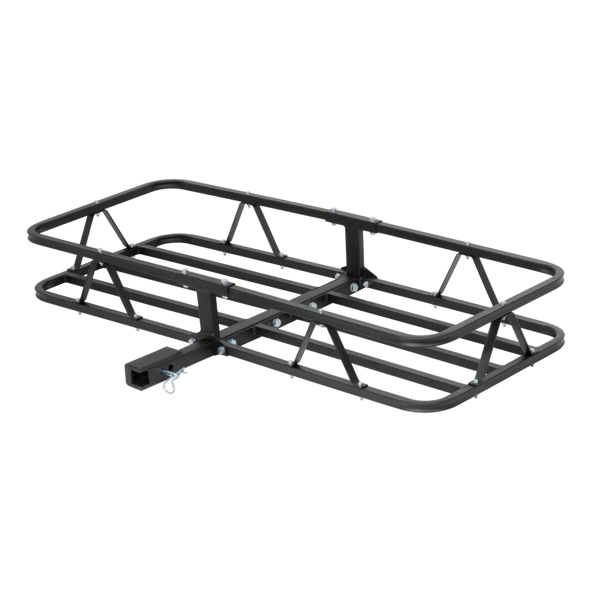 Curt 18145 48 X 20-Inch Basket Hitch Cargo Carrier, 500 Lbs Capacity, Black Steel, 1-1/4, 2-In Adapter Shank