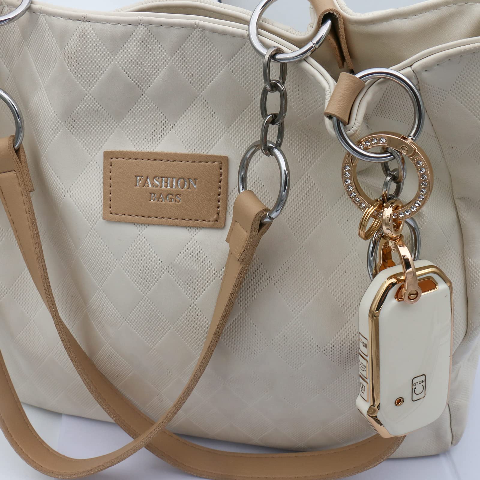 Wsauto For Kia Key Fob Cover Soft 3 4 5 Buttons Tpu Protection Car Key Case Shell With Fashion Gold Bling Keychain Compatible Wi