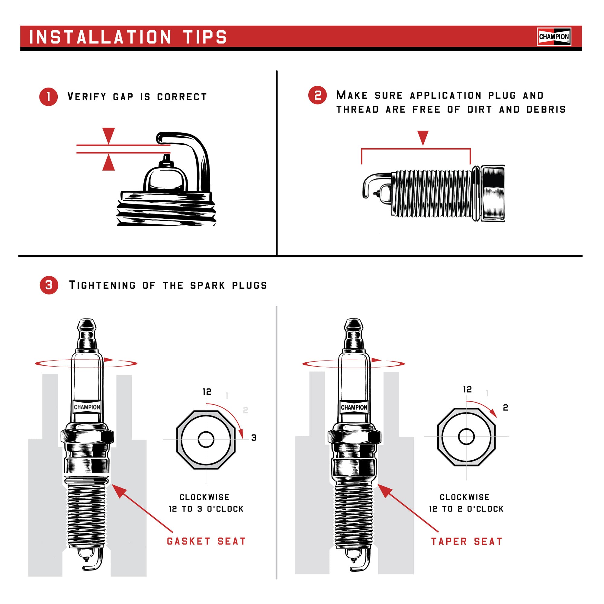 Champion Agricultural 523 Spark Plug (Carton Of 1) - D23
