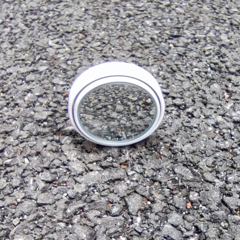 2Pcs Ultra Small Blind Spot Mirror,1.57' Smaller Round Hd Glass Convex Rear View Mirror,Strong Adhesive Mirror For Car, Van, Suv And Trucks (1-9/16'(40Mm), White Frame)