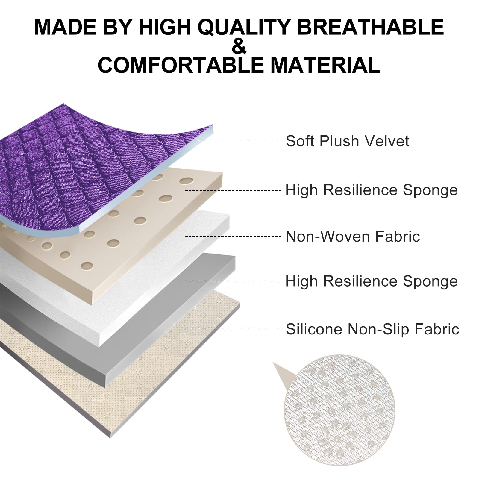 Surpassme Comfortable Car Seat Covers Universal Back/Brench Seat Coves For Car Accessories With Storage Pockets, Padded Car Inte