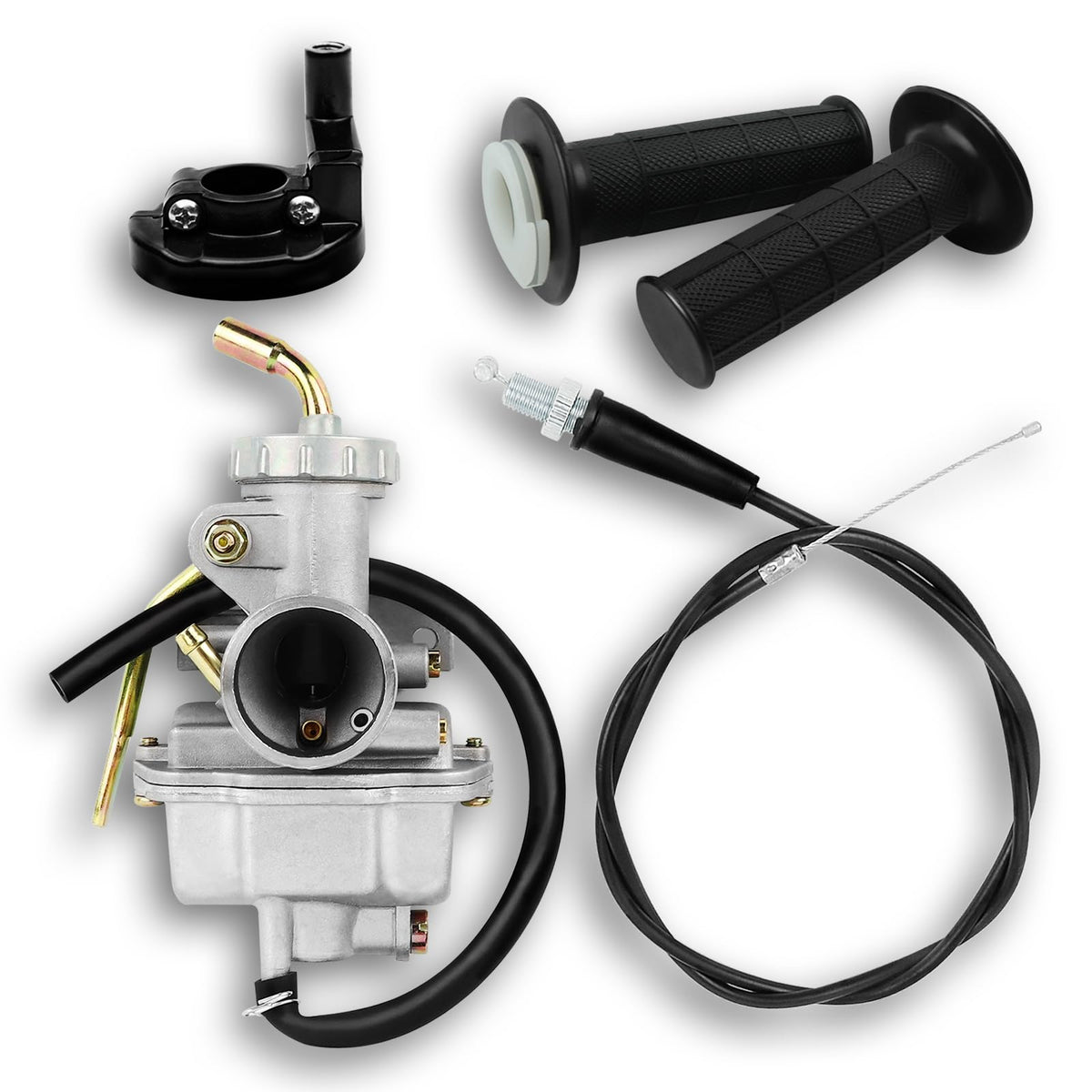 Flypig Carburetor Carb W/Throttle Grip Cable For Honda Pz20 Xr50R Xr70R Xr75 Xl8