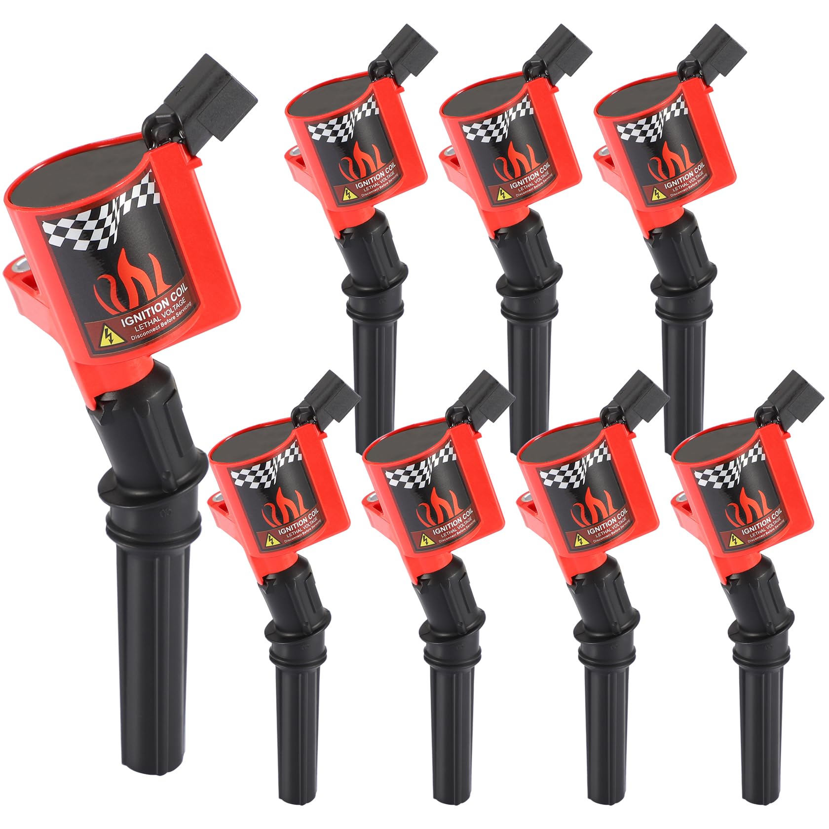 Carbole Pack Of 8Pcs Ignition Coils Compatible With Ford Lincoln Mercury 4.6L 5.4L 6.8L V8 V10 Replacement For Dg508 Dg457 Fd503