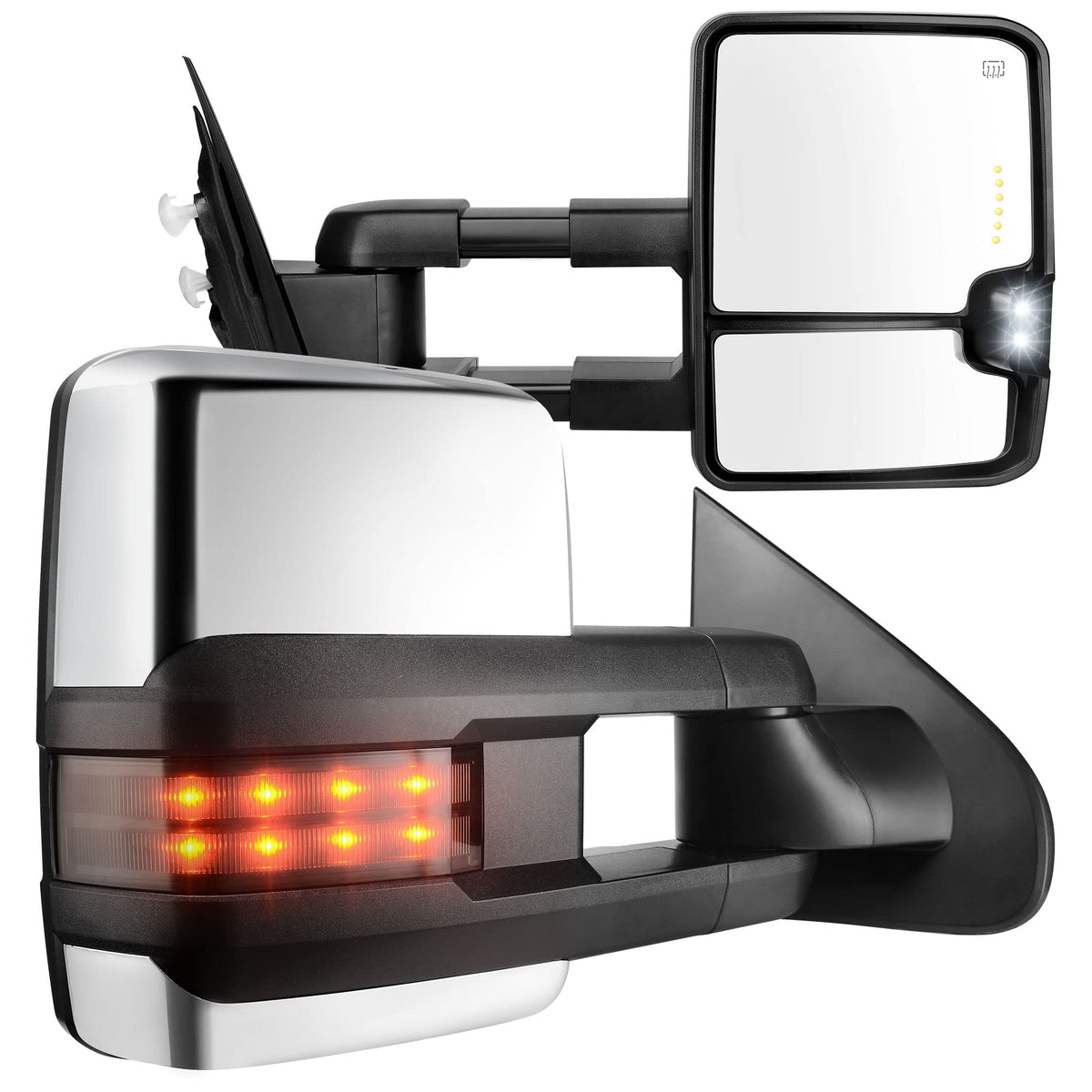 Autosaver88 Towing Mirrors Compatible With 2014-2018 Chevy Silverado Gmc Sierra 1500, 2015-2018 Silverado/Sierra 2500Hd 3500Hd P