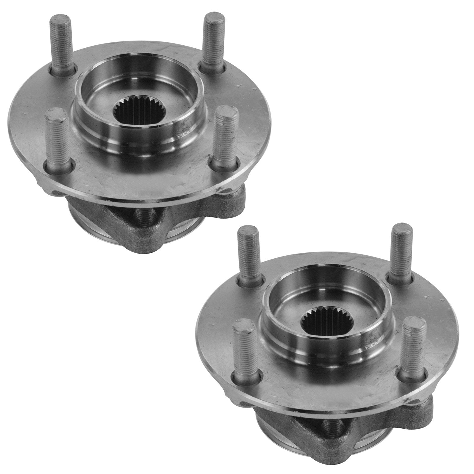 Trq Front Wheel Hub Bearings Assembly Set Compatible With 2007-2011 Nissan Versa