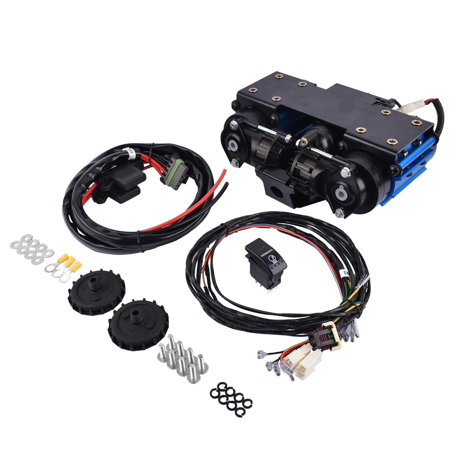 GELUOXI 12V Twin Air Compressor Replacement for CKMTA12 Universal High Output On-Board Air Compressor