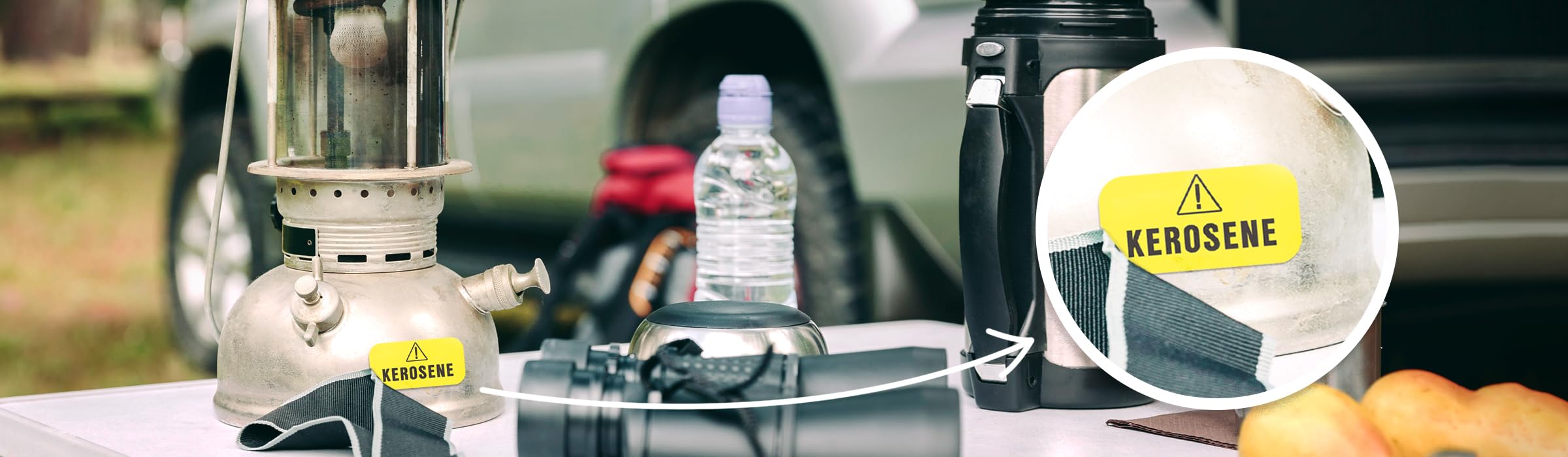 Kerosene Sticker For Forced Air Heaters, Lanterns, Stoves - Weather Proof, Ultra Durable, Commercial Grade Labels By Fuel Sticke