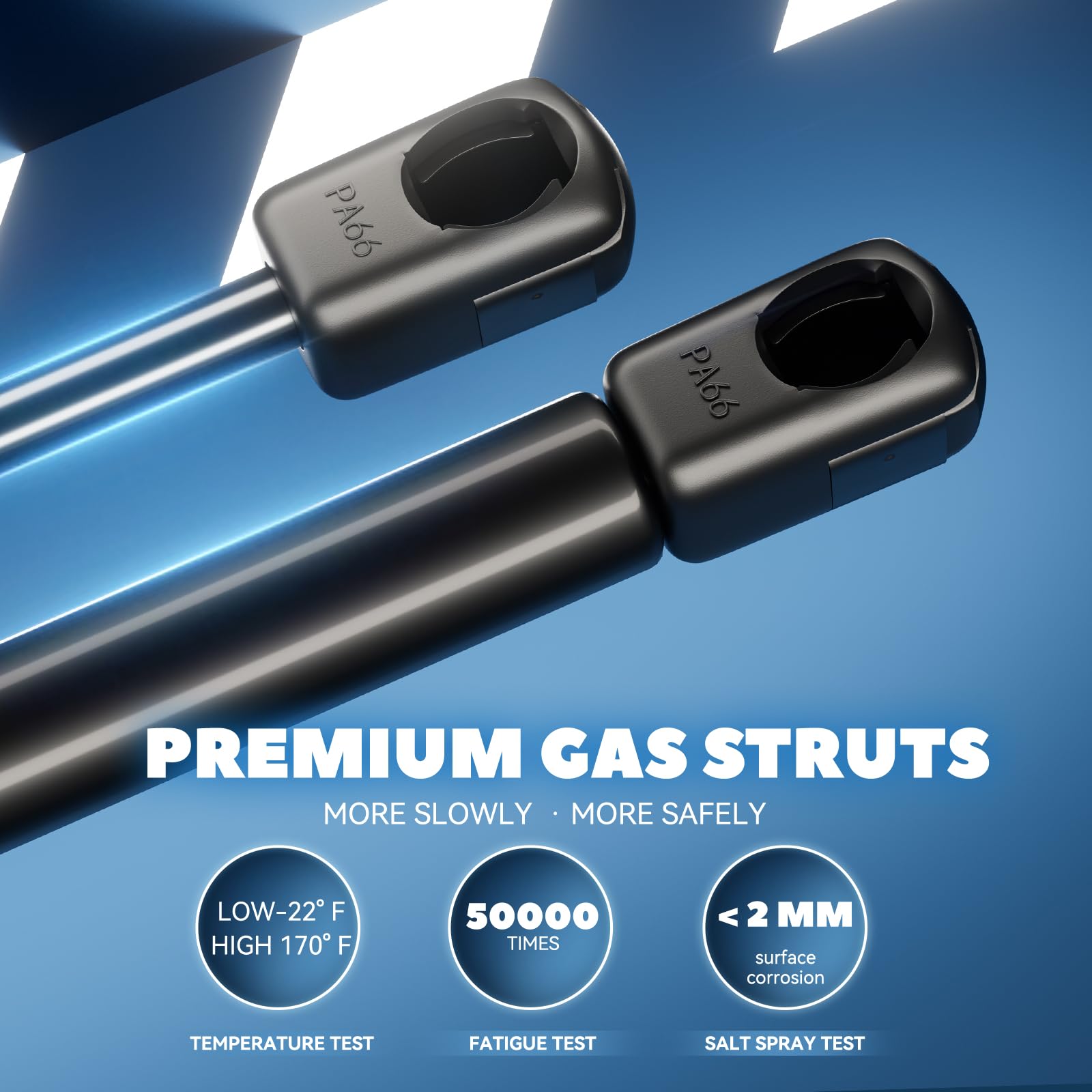 C16-06874 17 inch 40lb Truck Cap Struts, ML36-40 17'' Gas Struts Spring Shocks Lift Support for Leer Camper Shell A.R.E. Snugtop